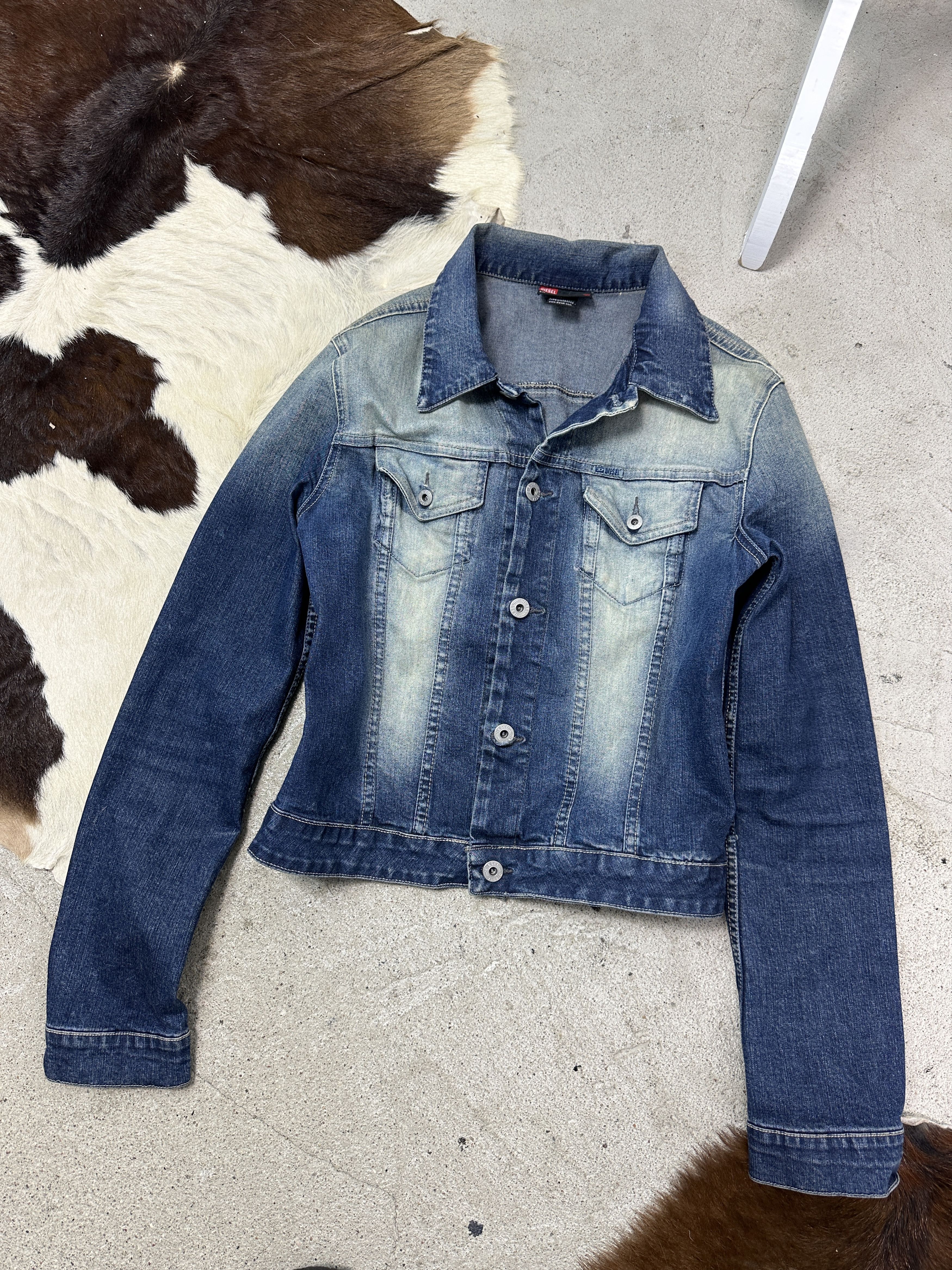 Diesel Vintage Denim Streetwear Diesel Washed Jeans Jacket 00s Size M / US 6-8 / IT 42-44 - 2 Thumbnail