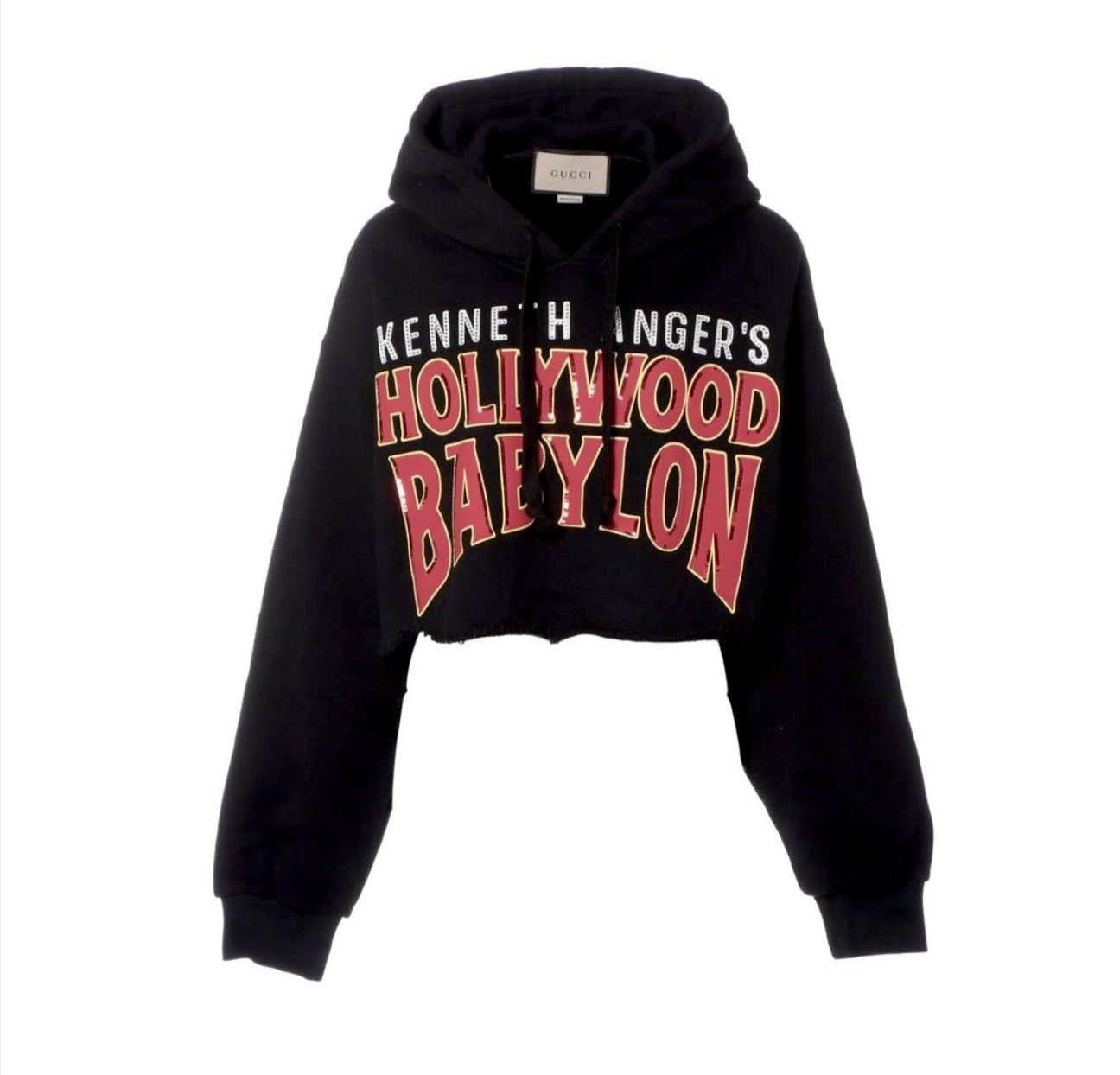 Gucci GUCCI BLACK CROPPED HOODIE Size XS / US 0-2 / IT 36-38 - 12 Thumbnail