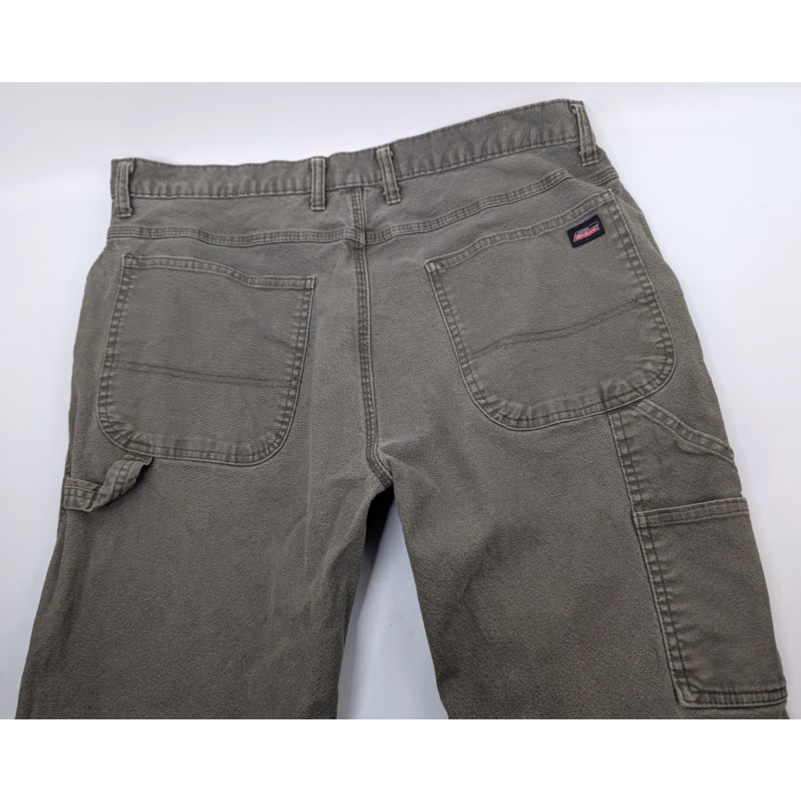 Dickies Dickies Workwear Pants Men’s 37x31 Green Canvas Carpenter Utility Size US 37 - 2 Thumbnail