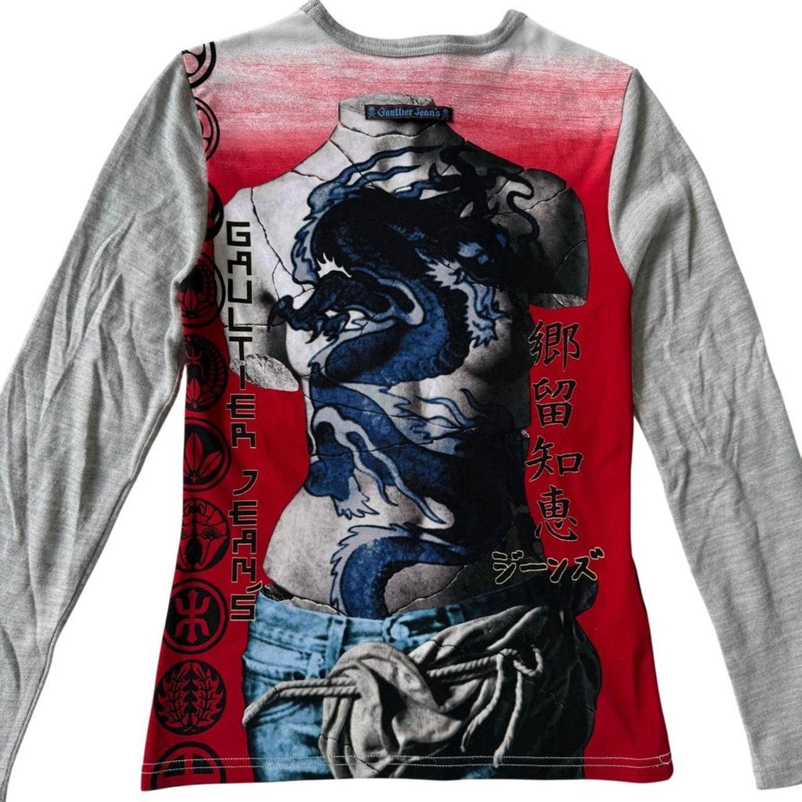 Jean Paul Gaultier Jean Paul Gaultier Jeans Venus Print Power Top Long Sleeve Size S / US 4 / IT 40 - 6 Thumbnail