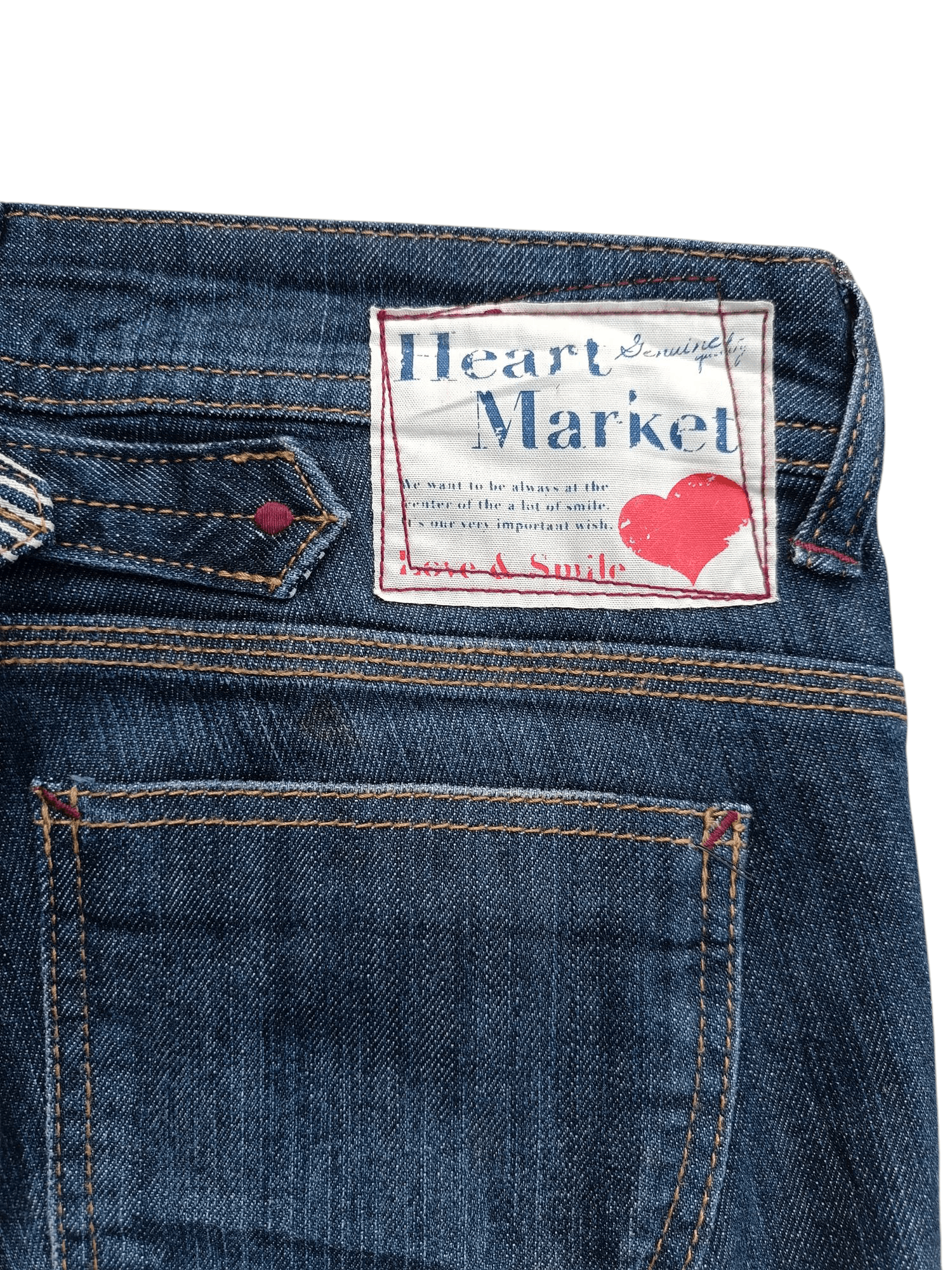 Japanese Brand Japanese 🇯🇵 Heart Market Slim Fit With Buckle Jeans E232 Size US 27 - 10 Thumbnail