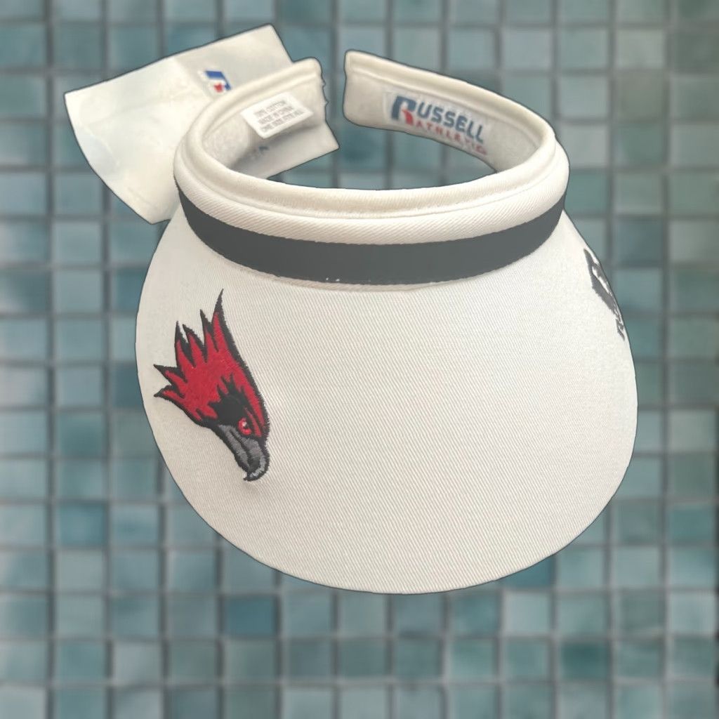 Vintage SEMO SOUTH EAST MISSOURI REDHAWKS EMBROIDERED Visor Men One Size White Hat Size ONE SIZE - 1 Thumbnail