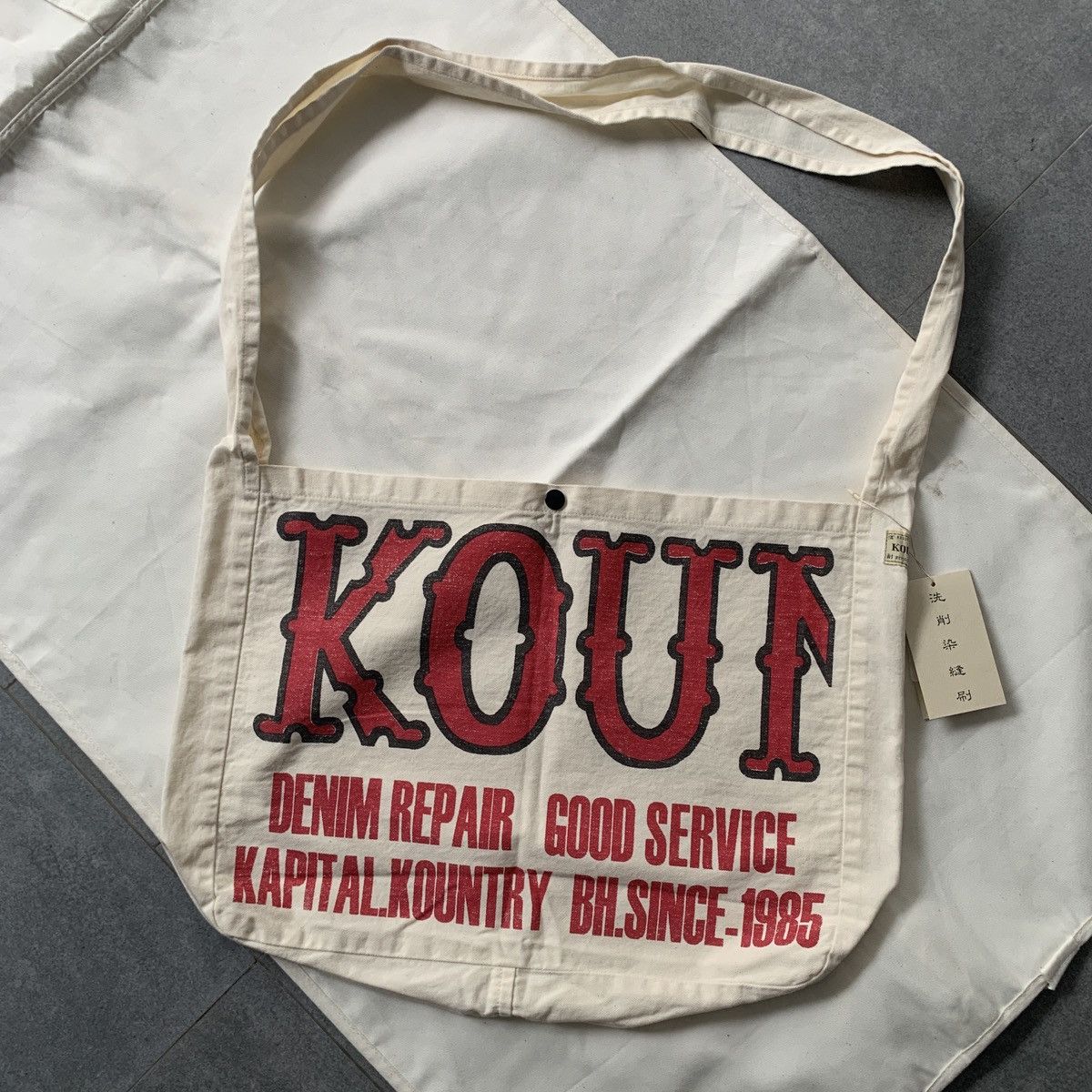Kapital Kountry kapital kountry factory cotton twill bookbag Size ONE SIZE - 1 Thumbnail