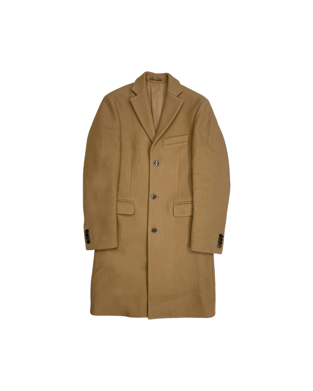 Acne Studios Acne Studios Single-Breasted Wool Coat Camel Size US S / EU 44-46 / 1 - 1 Thumbnail