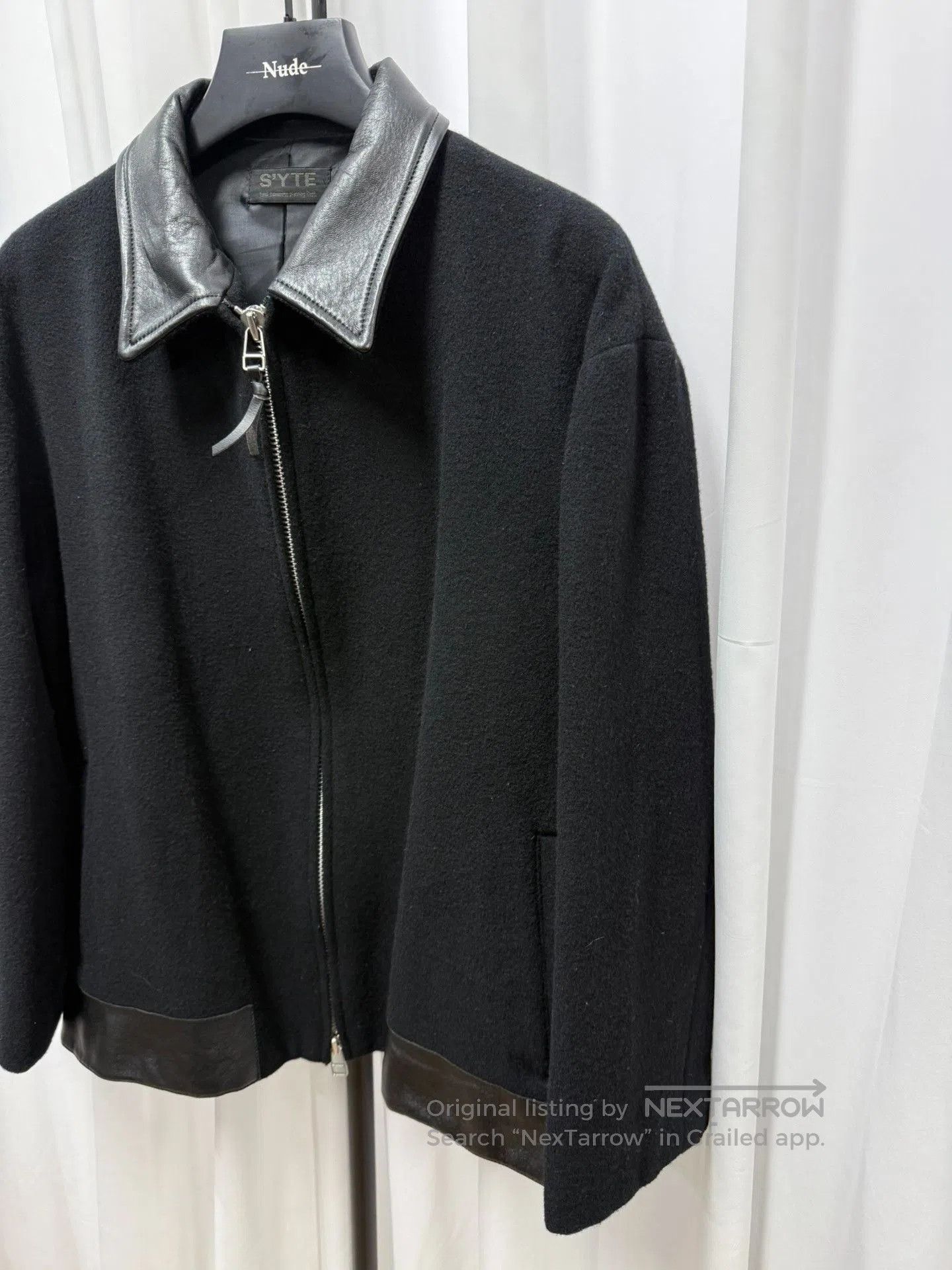 Yohji Yamamoto Yohji Yamamoto Syte Leather Patch Wool Jacket. Size US M / EU 48-50 / 2 - 2 Thumbnail