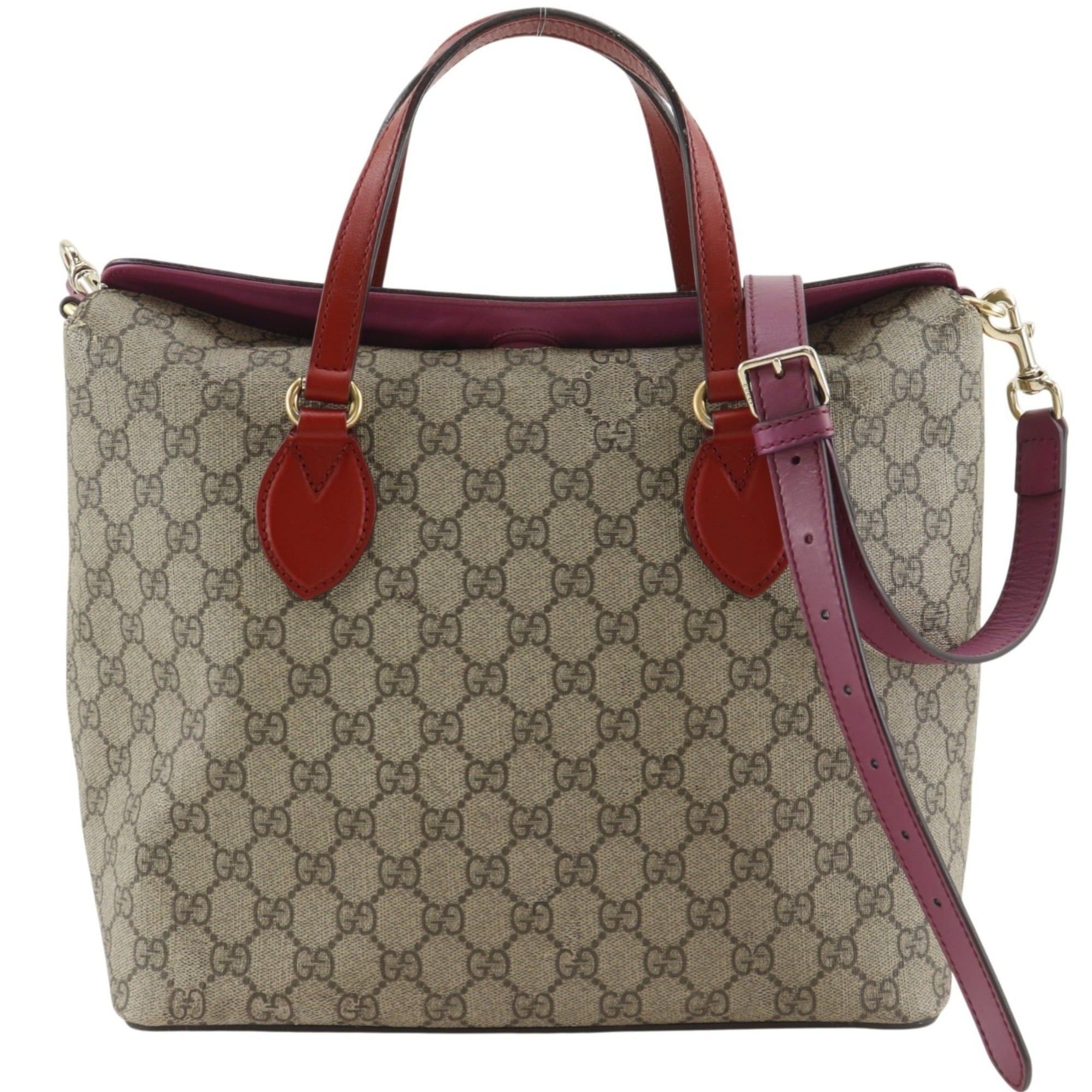 Gucci Gucci 2-Way Shoulder Handbag 429147 GG Supreme Canvas Brown A5 Magnetic Closure Bag for Women Size ONE SIZE - 1 Thumbnail