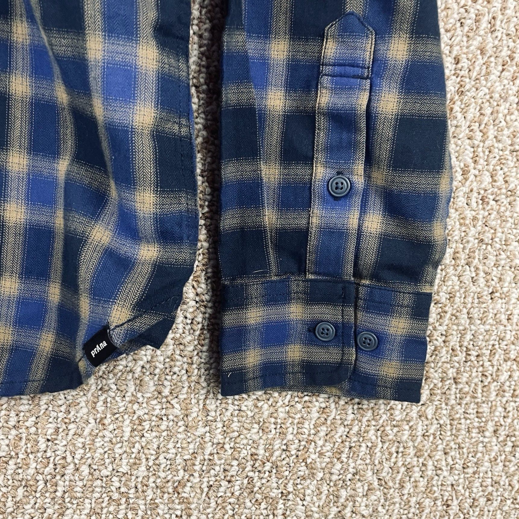 Prana Prana Lybeck Flannel Shirt Mens L Organic Cotton Multicolor Plaid Gore- outdoor Workwear Grunge 90s Hip Hop Skater Dad retro User Size US L / EU 52-54 / 3 - 3 Thumbnail