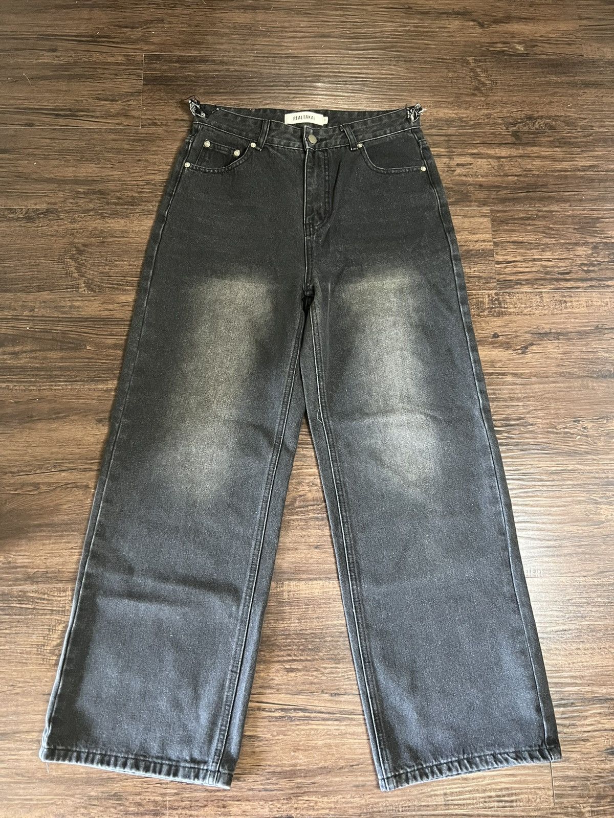 Japanese Brand REALTAKAI Black Baggy Flared Pants Size US 32 / EU 48 - 1 Thumbnail