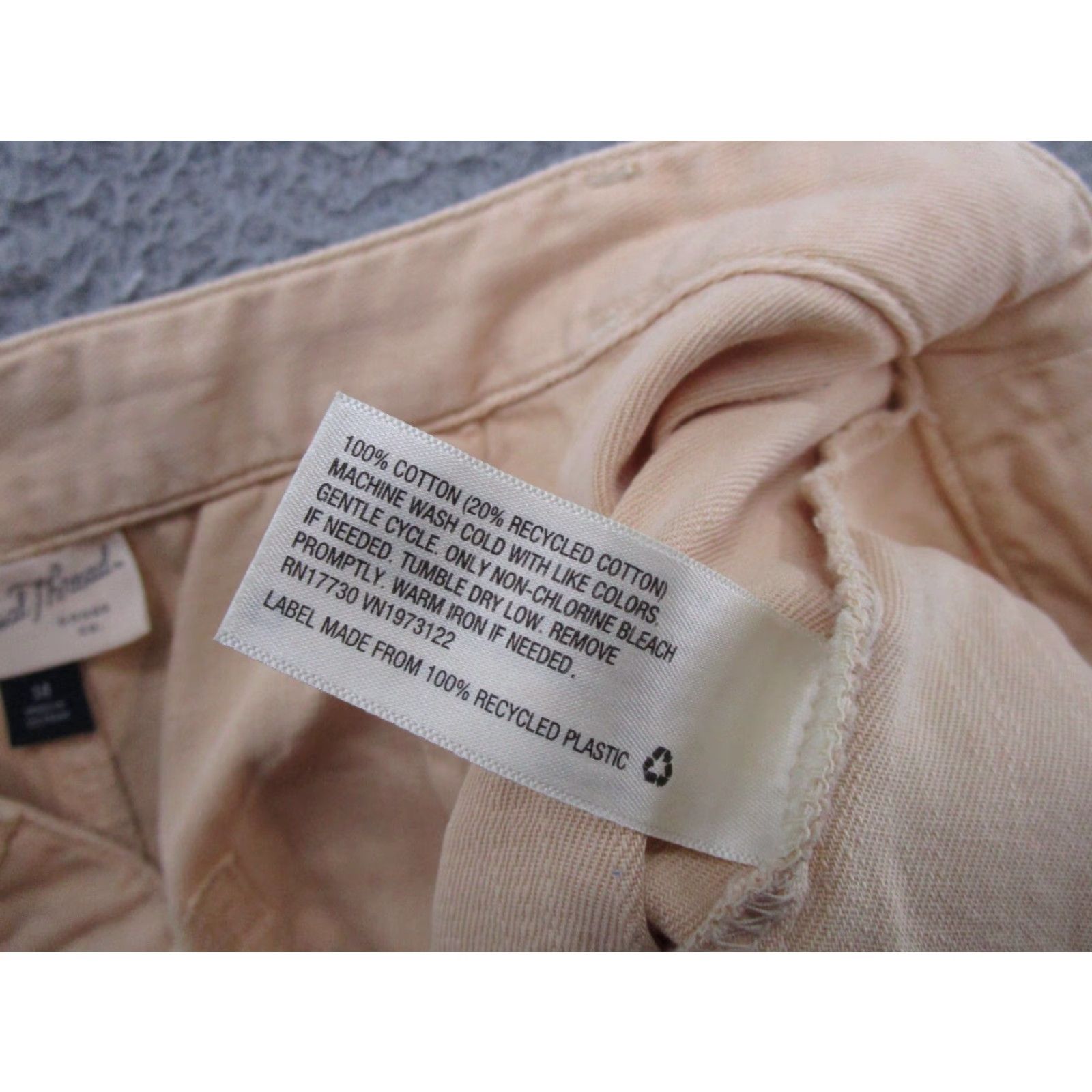 Vintage VINTAGE Universal Thread Women’s Beige Shorts Size 14 Cotton Blend High Rise Mom NEW Size 36" / US 14 / IT 50 - 4 Thumbnail