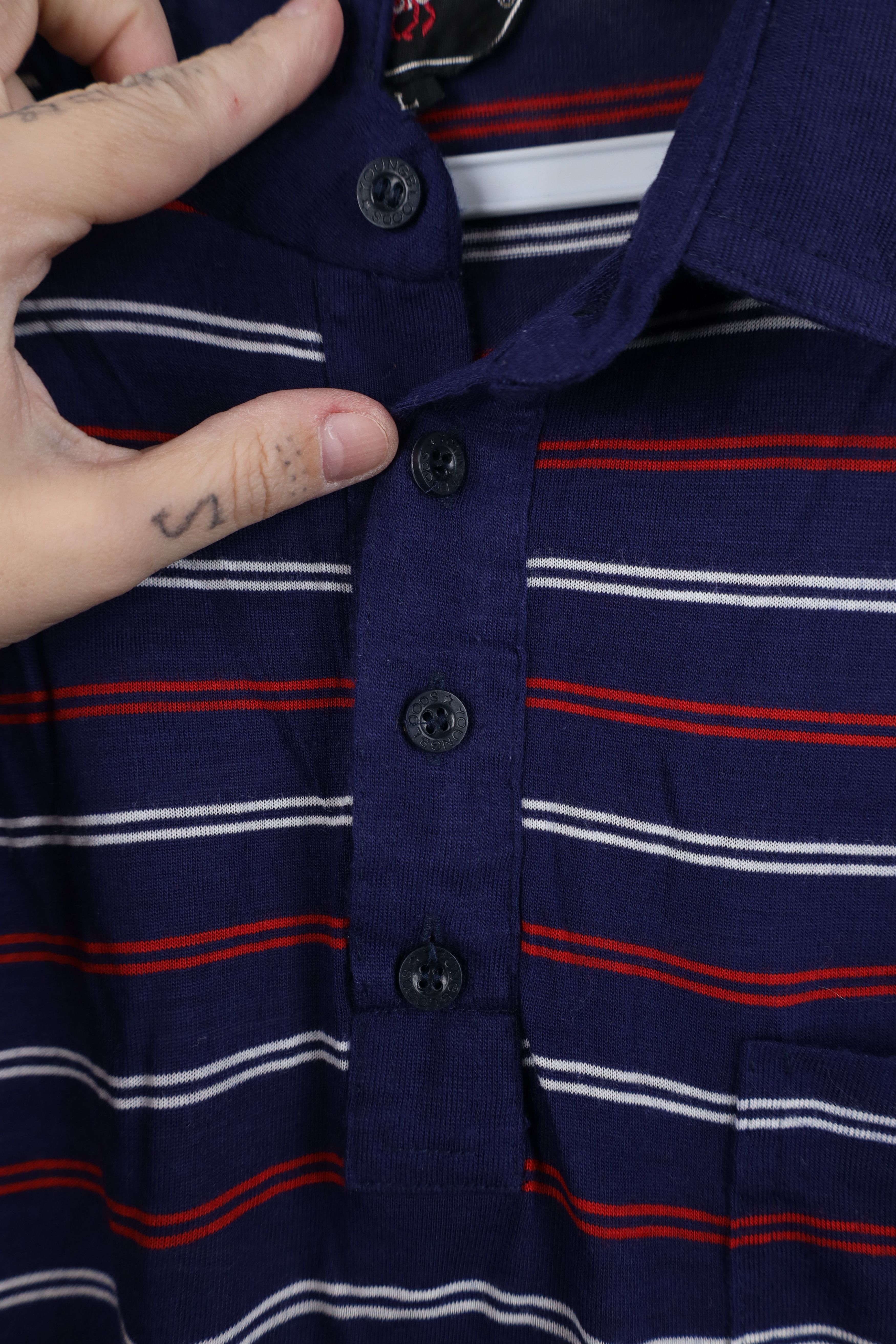 Vintage Vintage 70s Streetwear Knit Collared Golf Polo Shirt Size US L / EU 52-54 / 3 - 4 Thumbnail