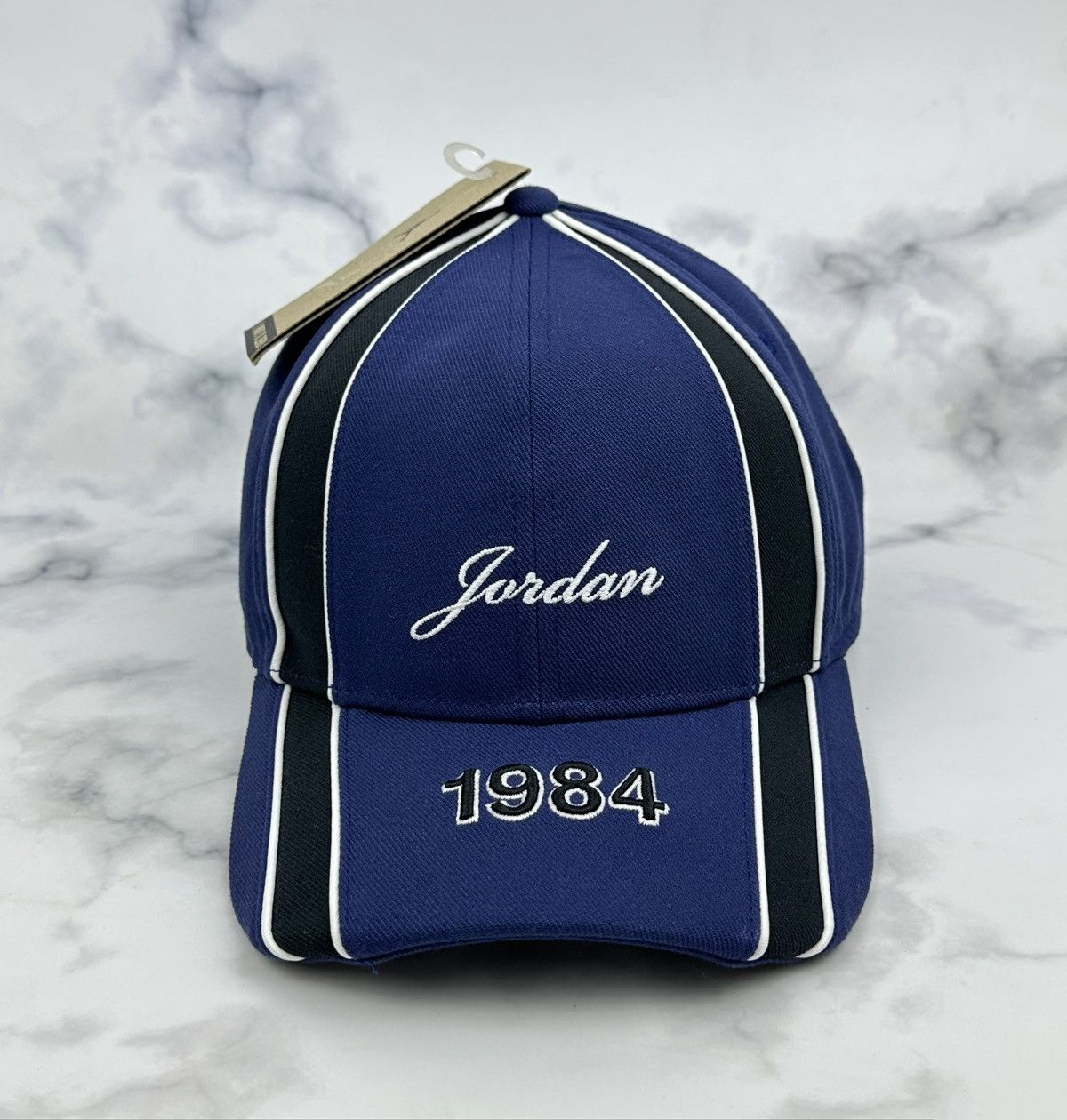 Jordan Brand NWT Nike Air Jordan Rise Cap Hat 1984 Script Logo Size L/XL Size 36 - 3 Thumbnail