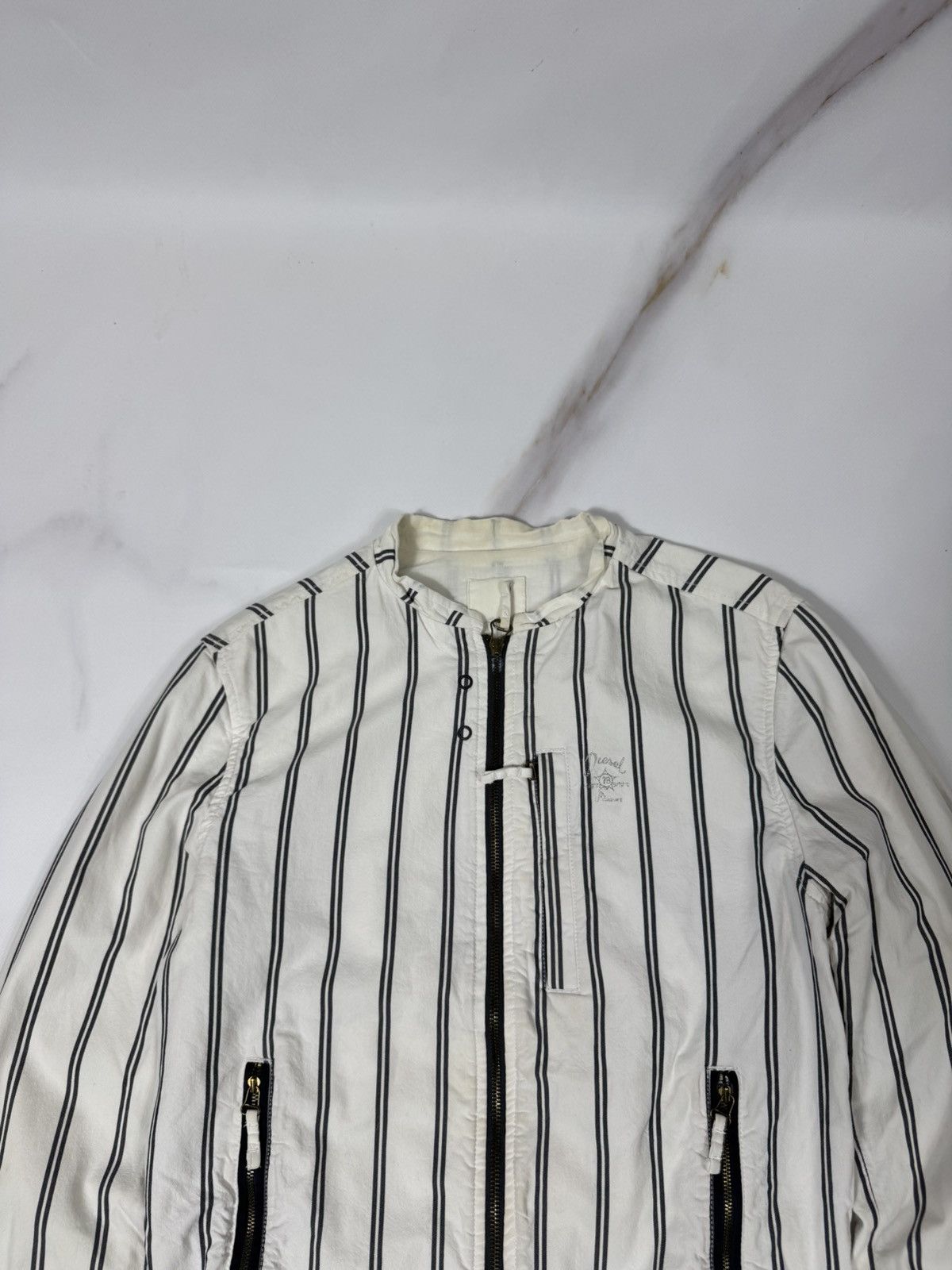 Diesel Vintage Diesel Striped Zip Jacket Size US M / EU 48-50 / 2 - 3 Thumbnail