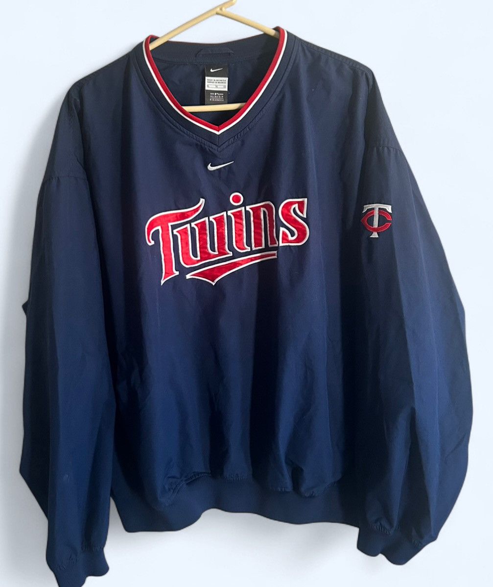 Nike Vintage Minnesota Twins Center Swoosh Nike Pullover Size XL Size US XL / EU 56 / 4 - 1 Thumbnail