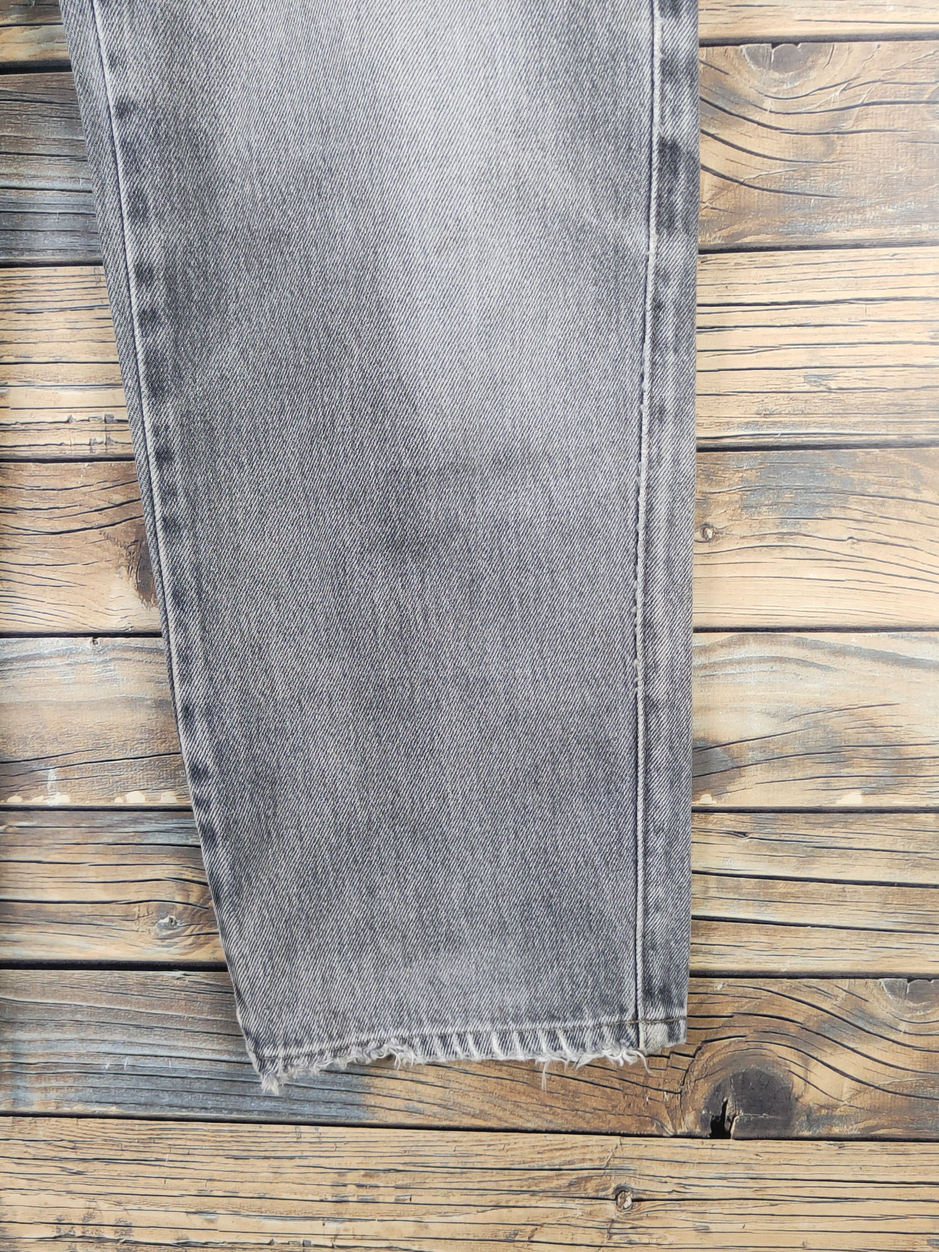 Vintage Bobson-Pro Black Distressed Ripped denim Jeans #W1564 Size US 33 - 6 Thumbnail