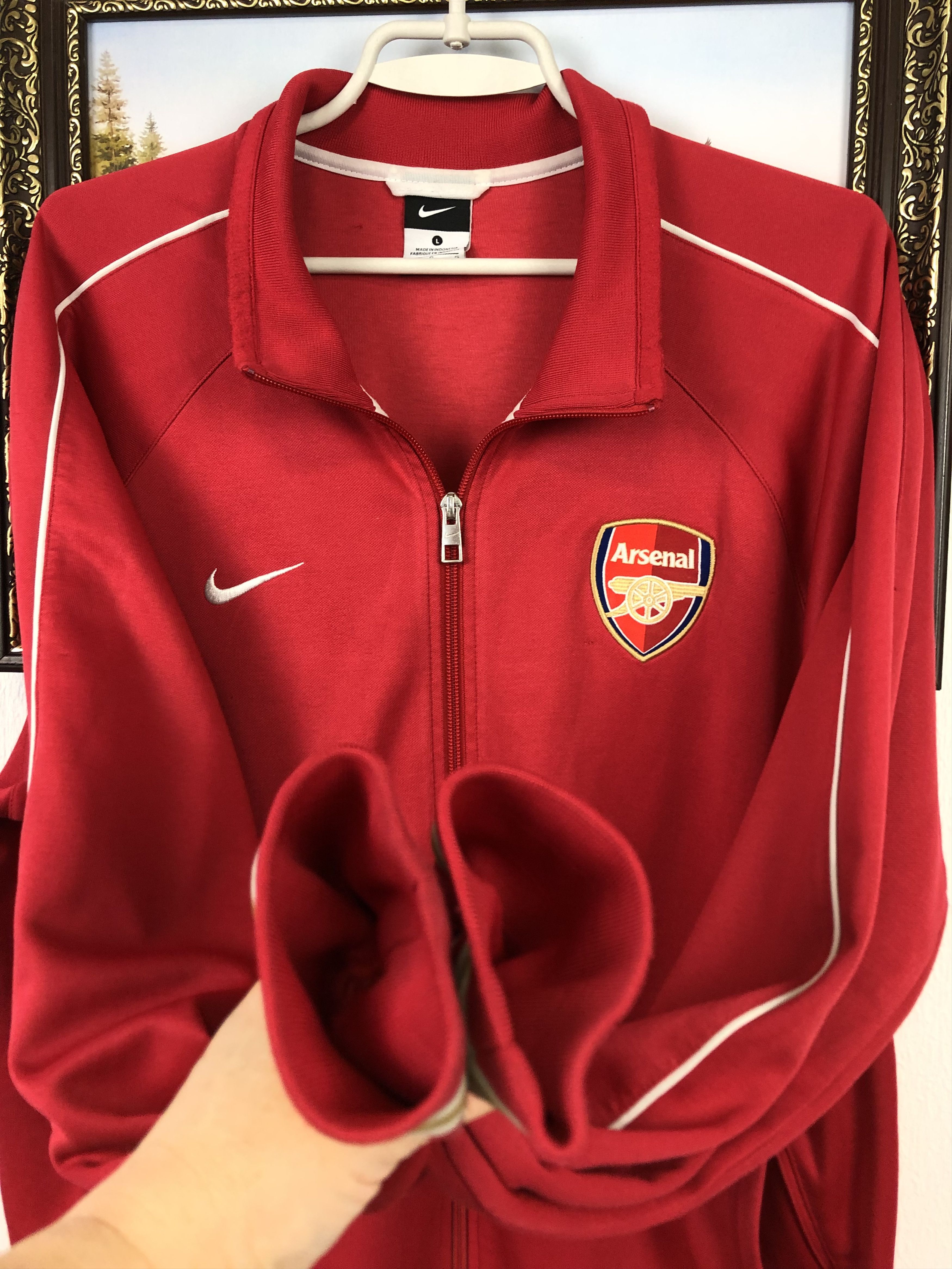 Nike Vintage Nike Arsenal Football Jacket Rare Soccer Gunners Size US L / EU 52-54 / 3 - 6 Thumbnail