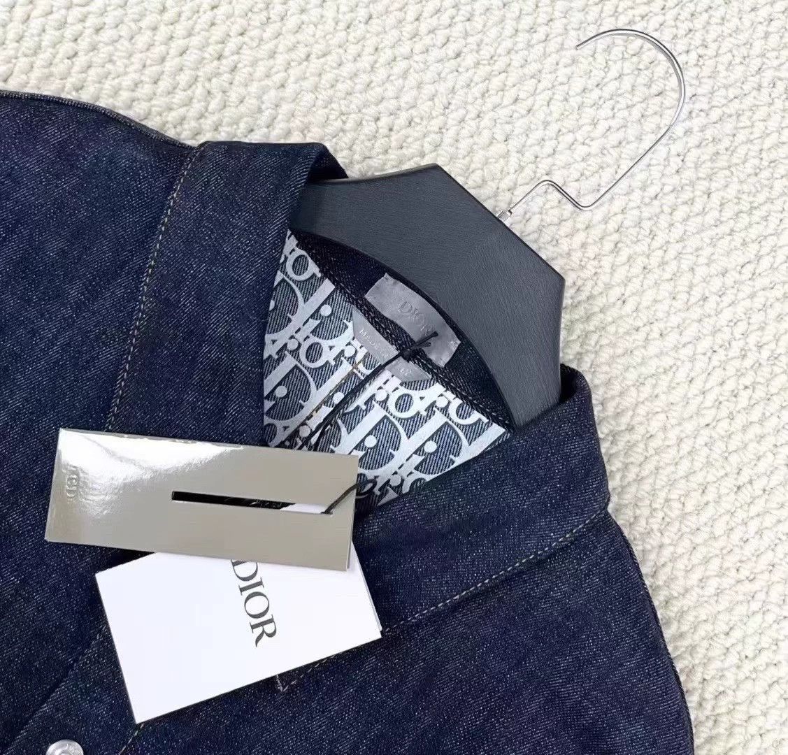 Dior Dior Oblique Logo Denim Jacket 46 Size US S / EU 44-46 / 1 - 3 Thumbnail