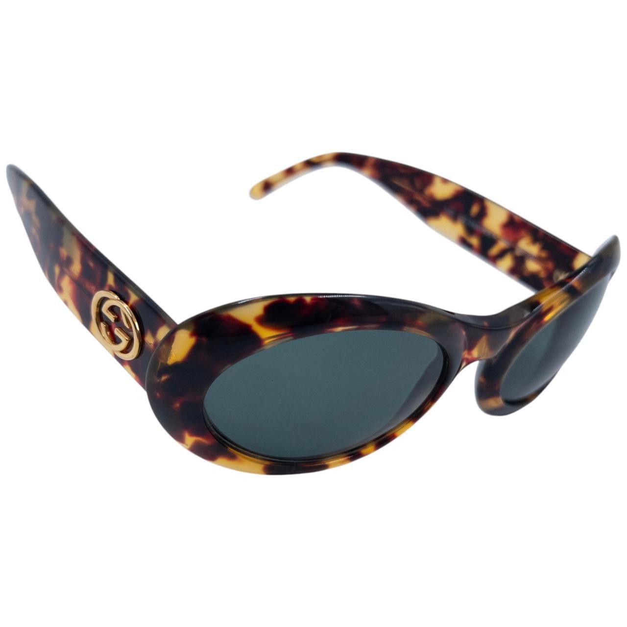 Gucci Vintage Gucci Tortoise Shell Sunglasses Size ONE SIZE - 8 Thumbnail