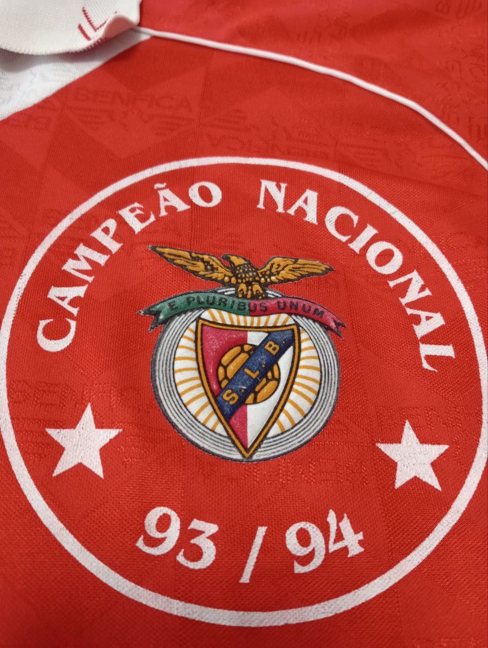 Hummel Benfica SLB Home football shirt 1993 - 1994 Vintage Jersey Size US S / EU 44-46 / 1 - 7 Thumbnail