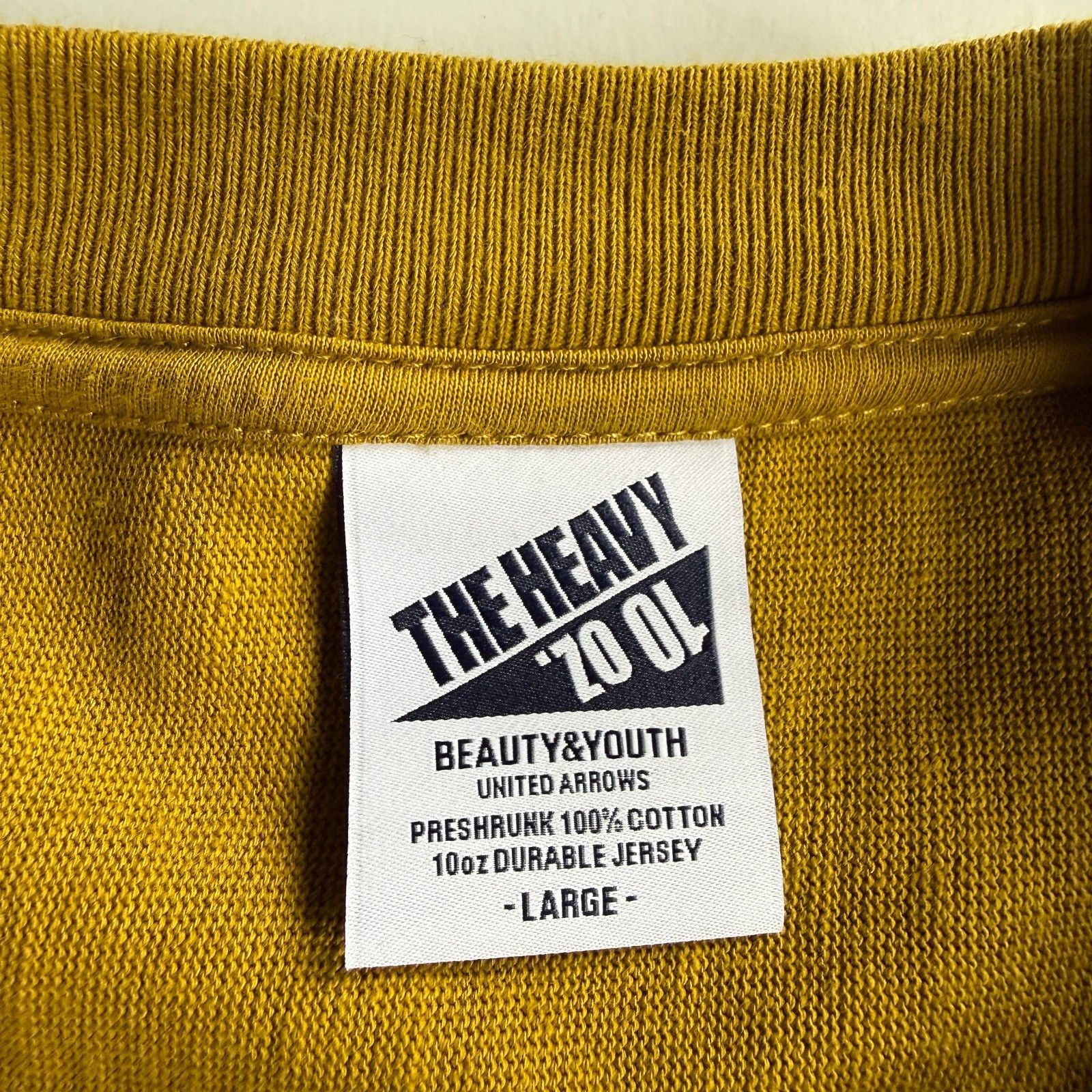 United Arrows United Arrows Beauty & Youth Heavy LS Mustard Yellow T-Shirt Size US L / EU 52-54 / 3 - 2 Thumbnail