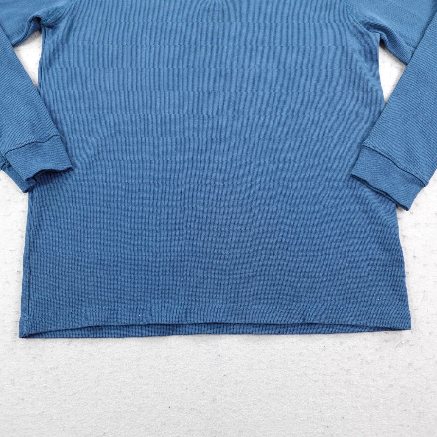 The North Face North Face Shirt Mens 2XL Blue Waffle Knit Thermal Henley Long Sleeve Outdoors Size US XXL / EU 58 / 5 - 3 Thumbnail