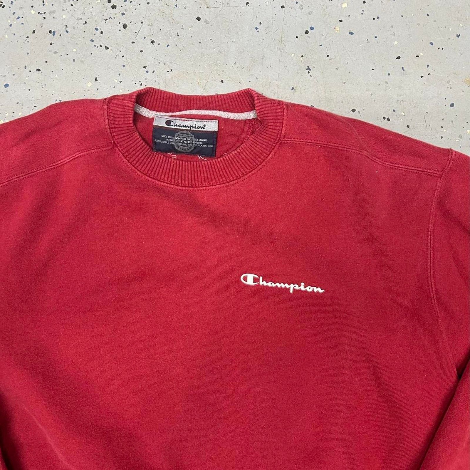 Champion Y2K Champion red sweatshirt Size US XL / EU 56 / 4 - 2 Thumbnail