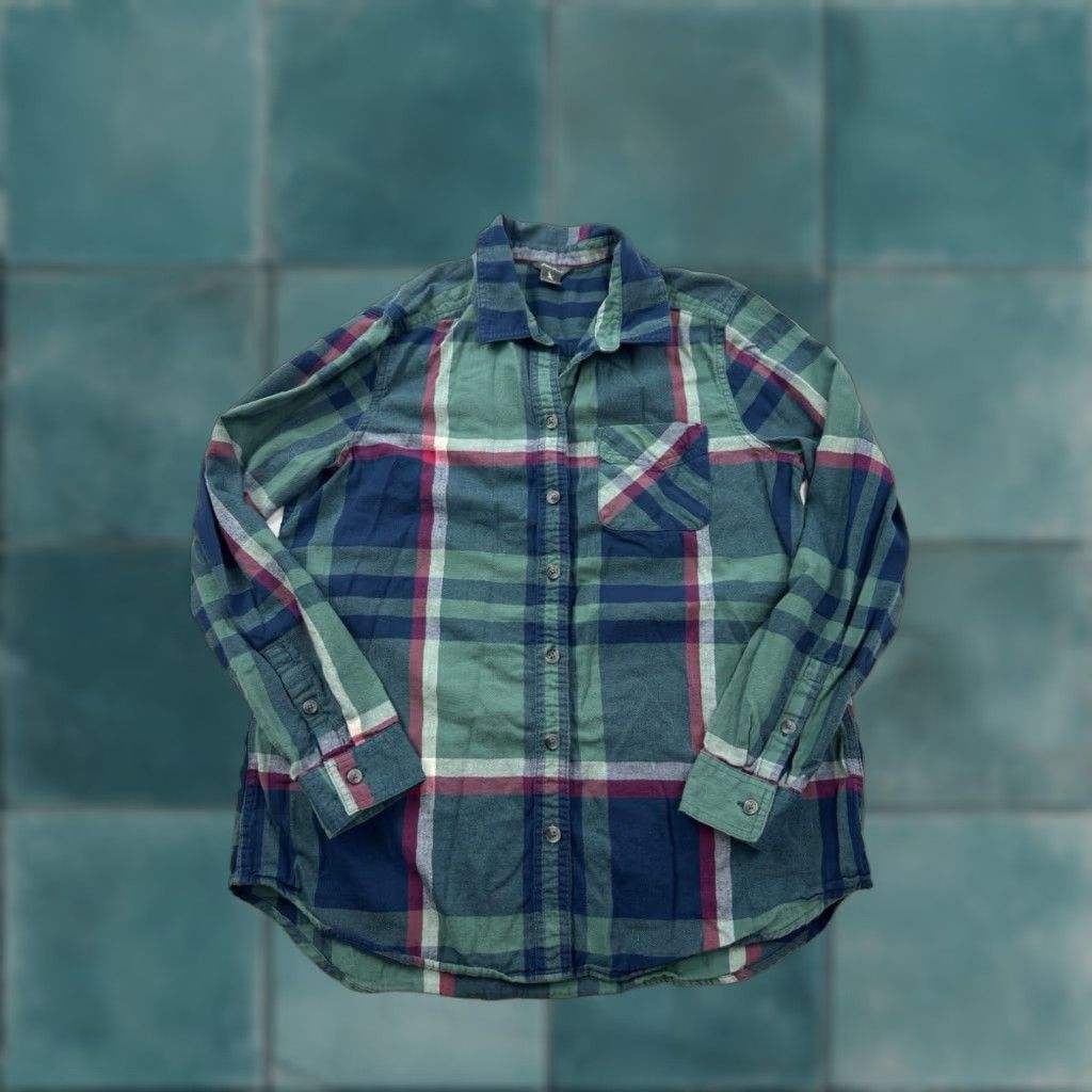 Eddie Bauer Eddie Bauer Plaid Button Up Shirt Womens Medium Multicolor Long Sleeve Size M / US 6-8 / IT 42-44 - 1 Thumbnail
