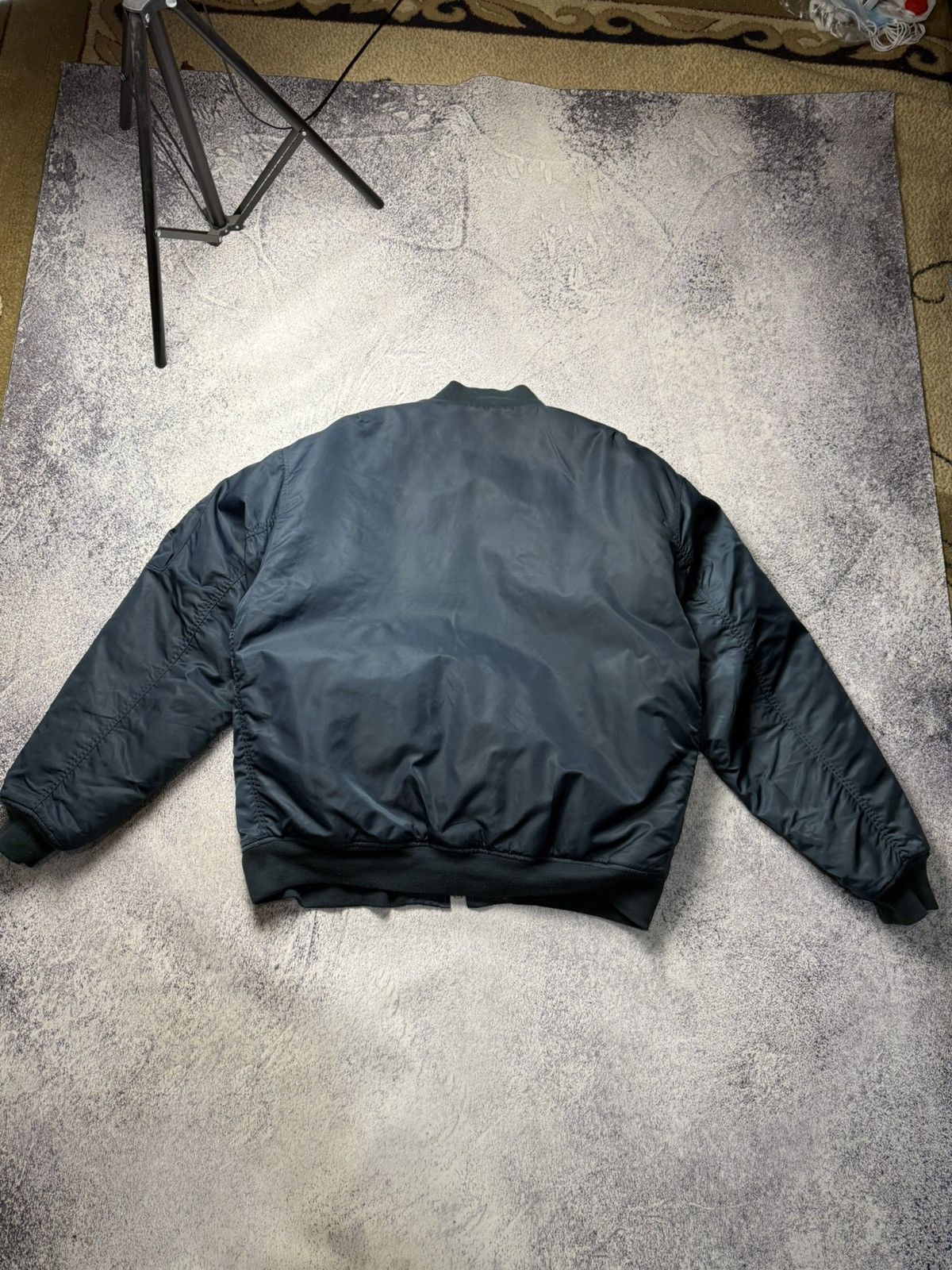 Alpha Industries Vintage Blue Reversible Bomber Jacket MA1 USA Y2K Size US XXL / EU 58 / 5 - 22 Thumbnail