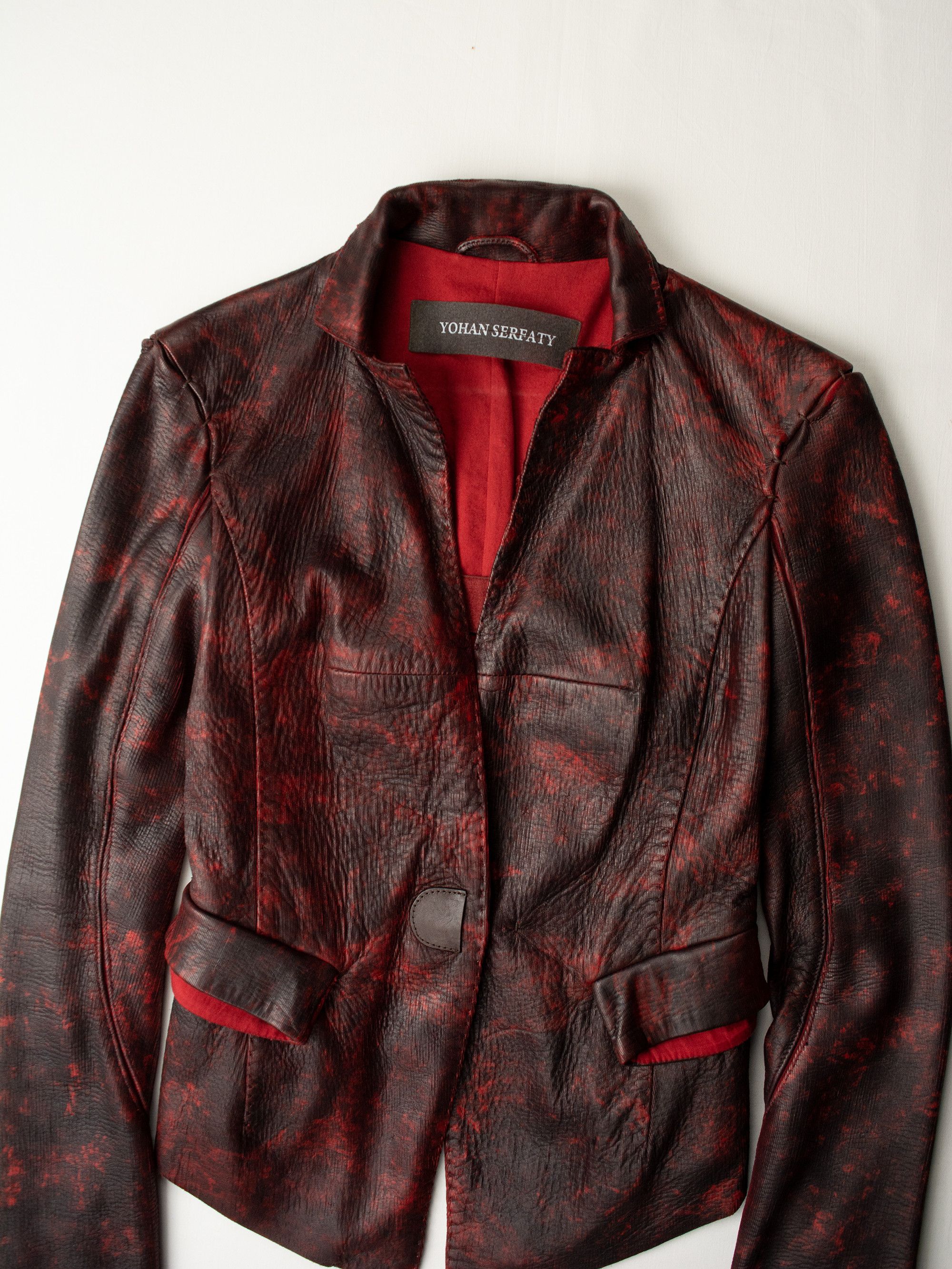 Y/Project × Yohan Serfaty Yohan Serfaty - A/W 2009 - dapple dyed deer leather jacket Size XS / US 0-2 / IT 36-38 - 4 Thumbnail