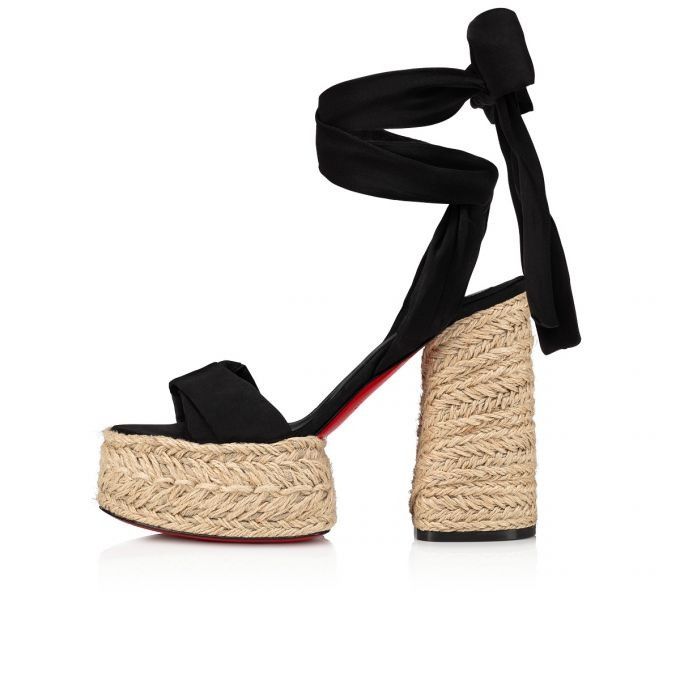 Christian Louboutin o1s1wg110924 Mariza Du Heeled in Black Size US 9 / IT 39 - 1 Thumbnail