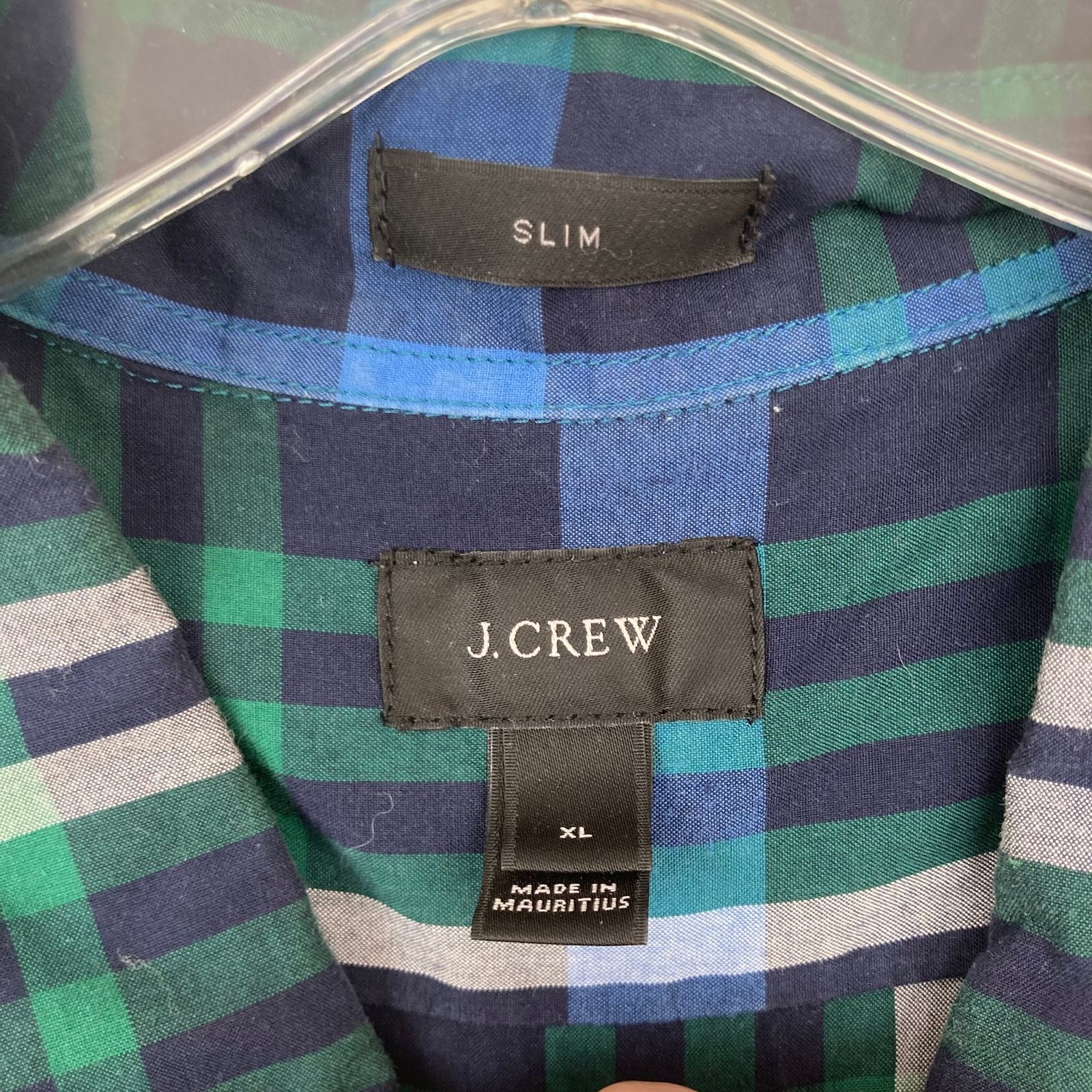 J.Crew J. Crew Green Blue Plaid Long Sleeve Button Down Sz XL Size US XL / EU 56 / 4 - 2 Thumbnail