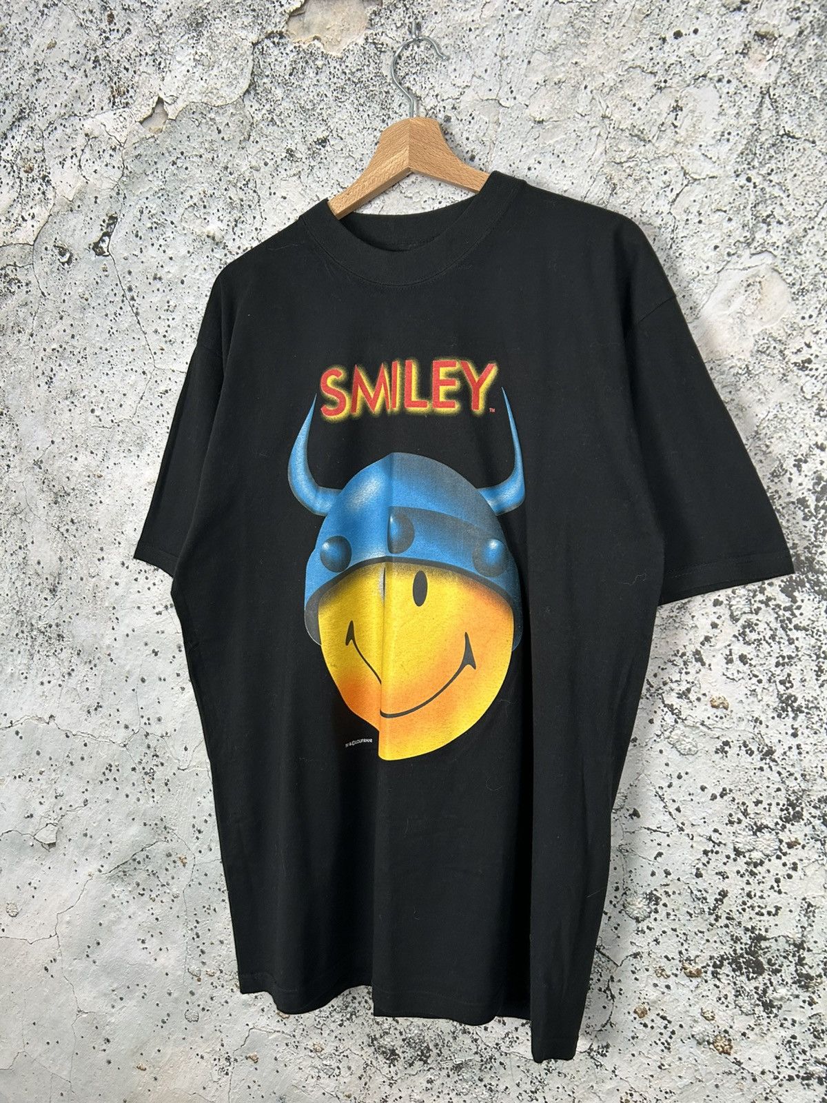 Vintage Vintage Smiley Loufrani 90s Graphic Tee Big Logo Skate Baggy Size US L / EU 52-54 / 3 - 2 Thumbnail