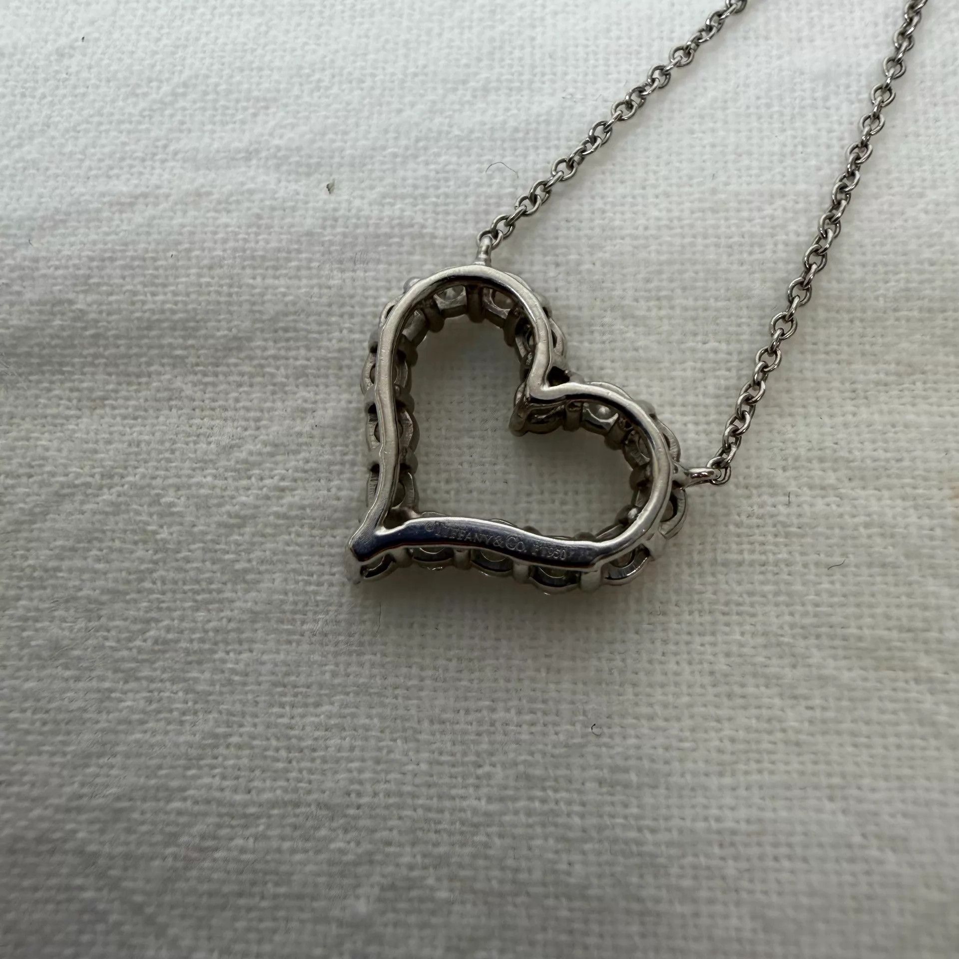 Tiffany & Co. Tiffany & Co. 1.5cm Diamond Platinum Small Necklace Size ONE SIZE - 5 Thumbnail
