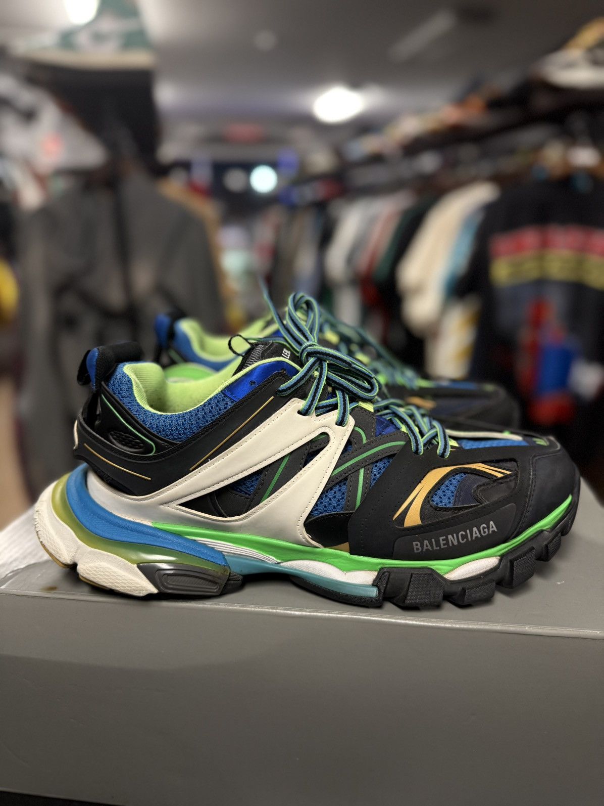 Balenciaga Track Green Blue Size 11US/44EU/10UK