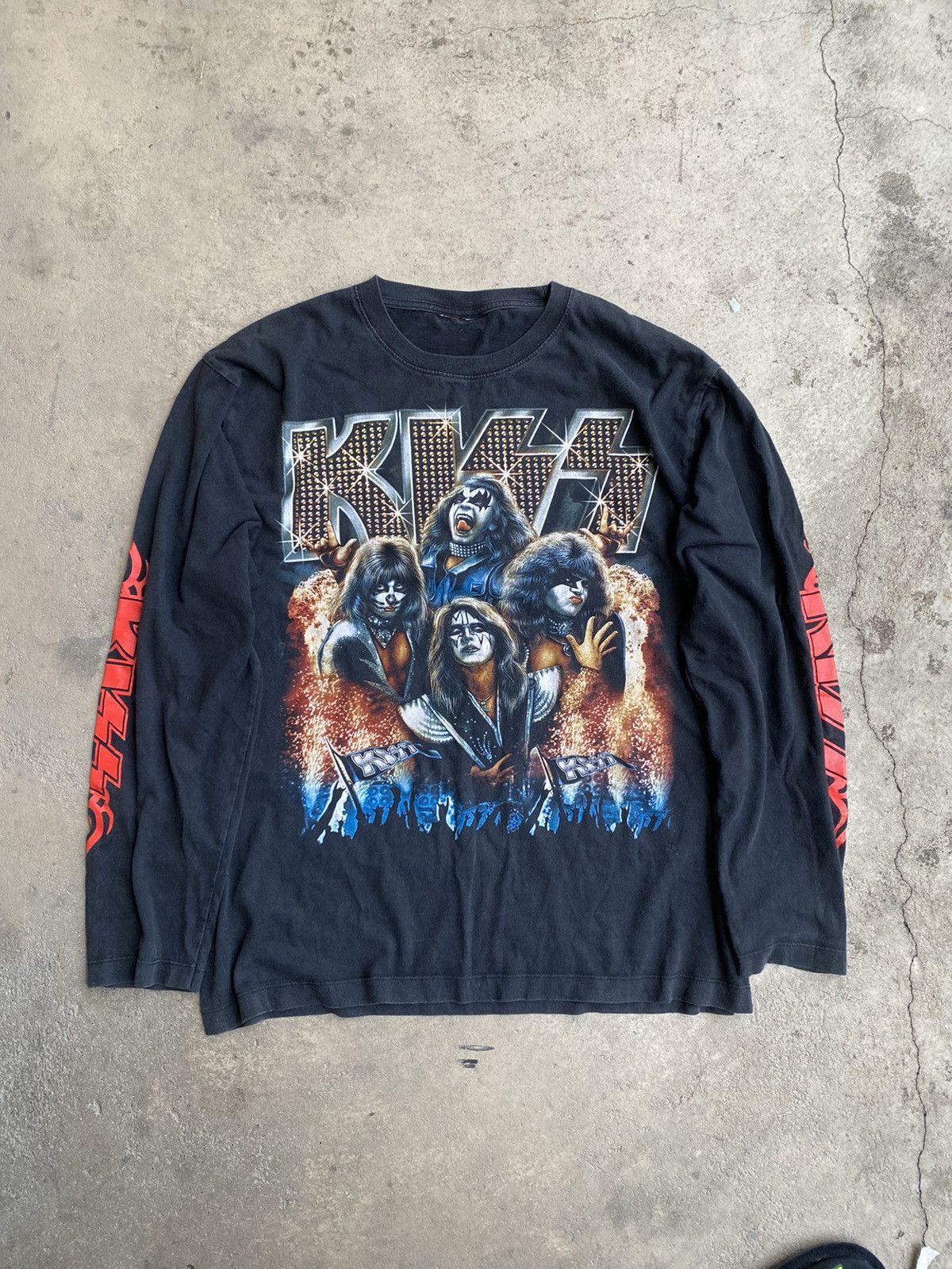 Band Tees × KISS × L.A. Roxx Kiss Band Monster Double Side Bootleg tee Size US M / EU 48-50 / 2 - 1 Thumbnail