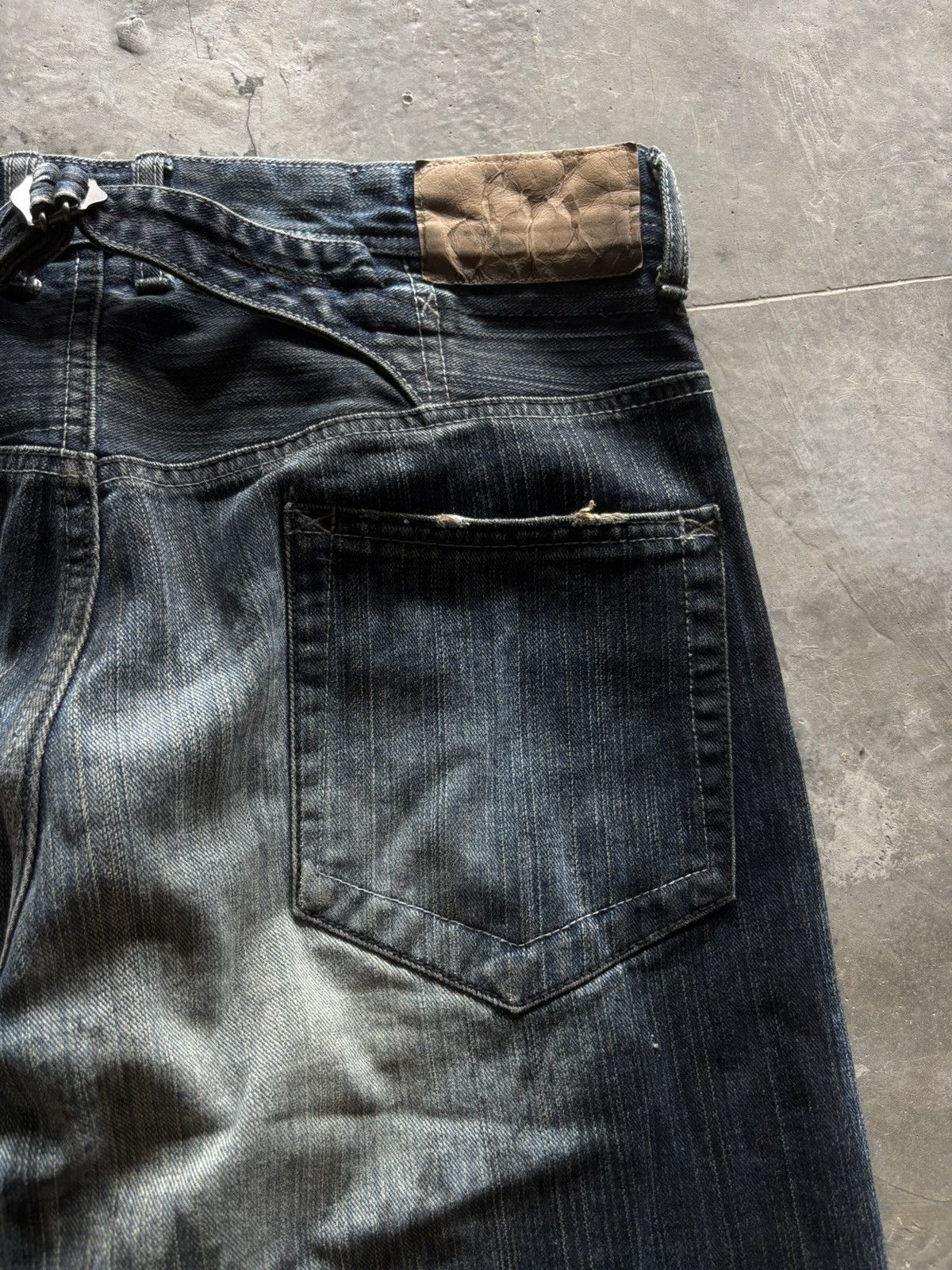 If Six Was Nine DESTROY BABYLON japanese jeans oil muddy rust wash punk goth Size US 34 / EU 50 - 15 Thumbnail