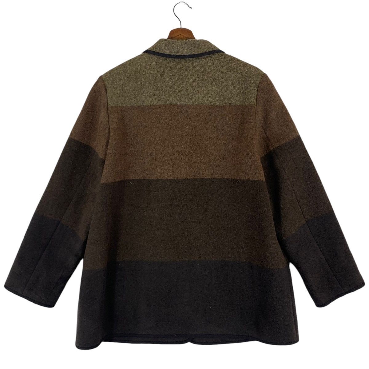 DAKS × Designer VINTAGE DAKS LONDON STRIPE WOOL COAT Size US M / EU 48-50 / 2 - 6 Thumbnail