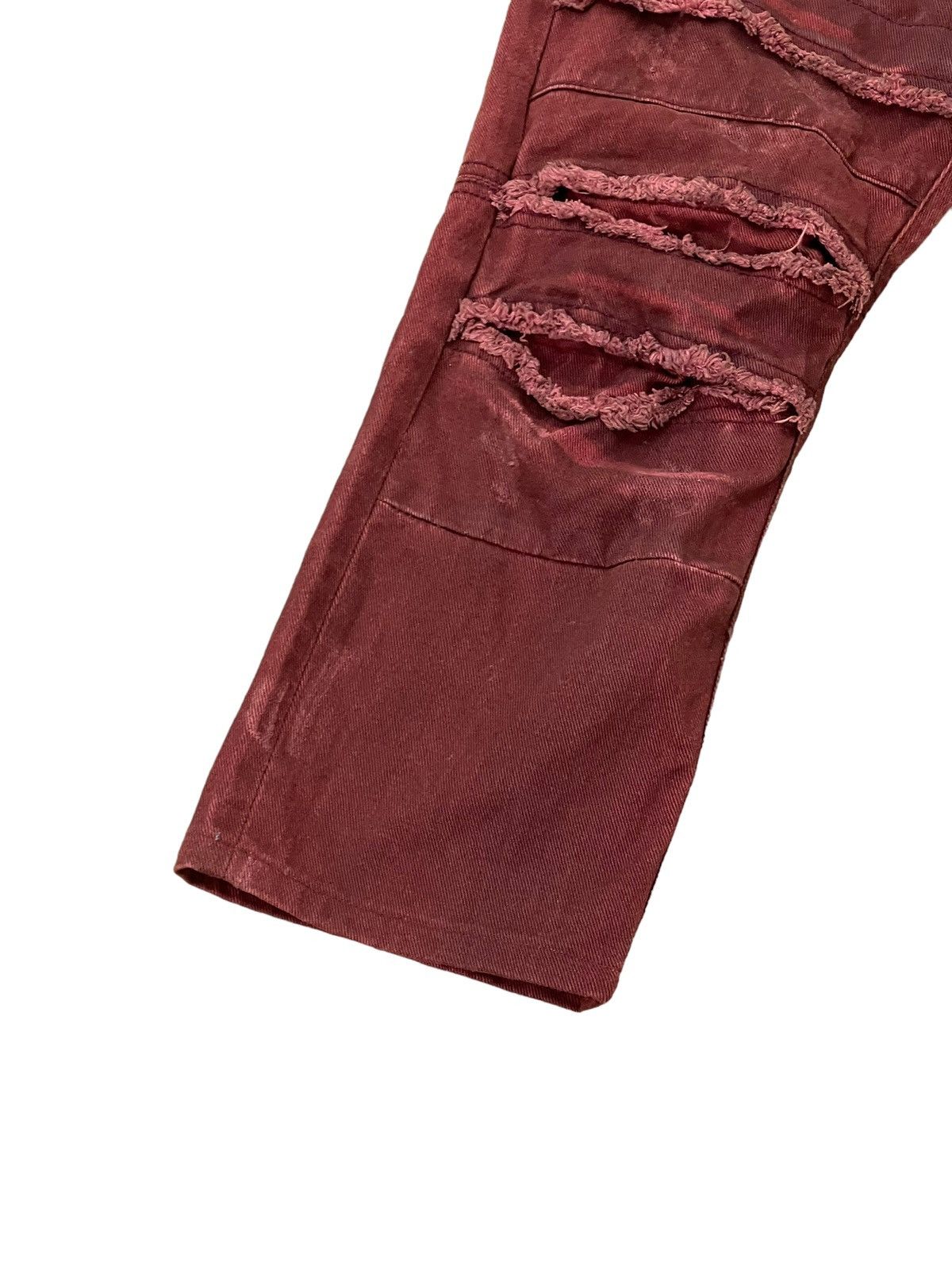 Japanese Brand Hagi Jeans Semantic Design Biker Cropp Regular Straight 8🟦0 Size US 33 - 5 Thumbnail