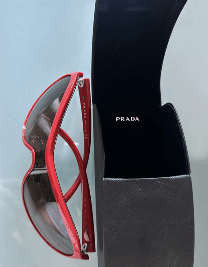 Prada Sunglasses Logo Luna Rossa Sport 90s Red Tab EX0244