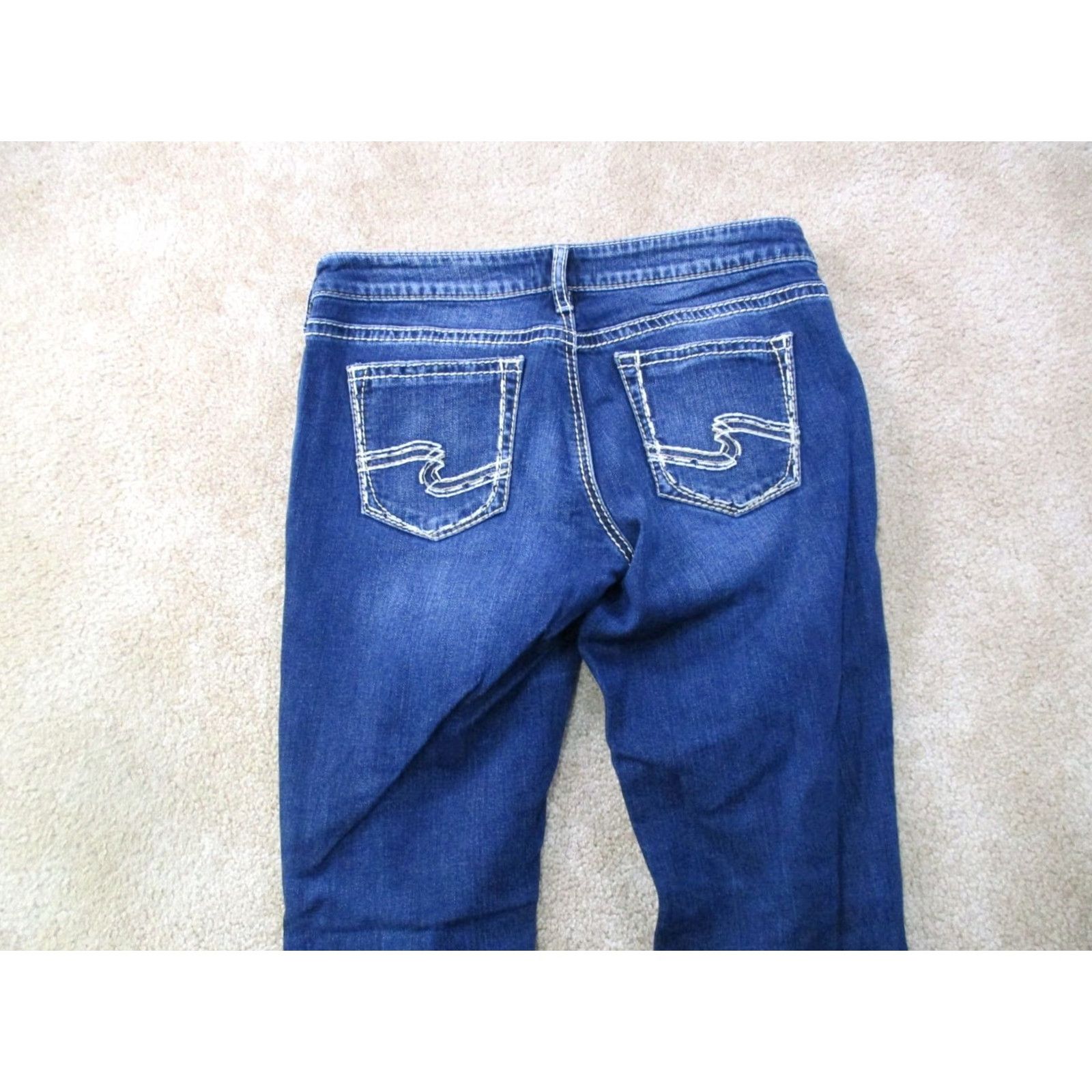 Silver Jeans Co. Silver Jeans Suki Bootcut Jeans Women's 29x31 Blue Denim Stretch Slim 5-Pocket Size 29" - 7 Thumbnail