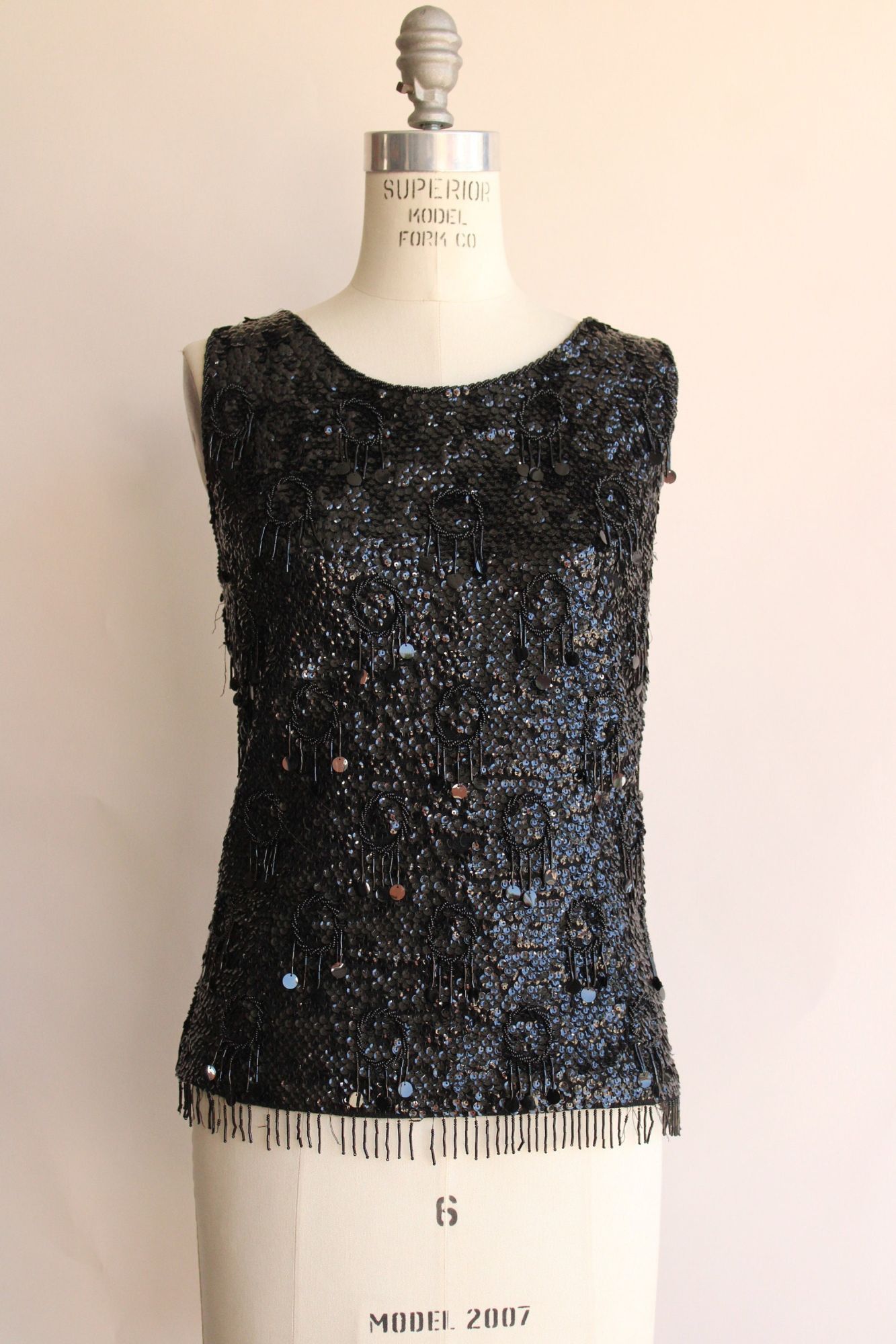 Vintage Vintage 1960s Womens Top, Forecast Shops Beaded and Sequined Size M / US 6-8 / IT 42-44 - 2 Thumbnail
