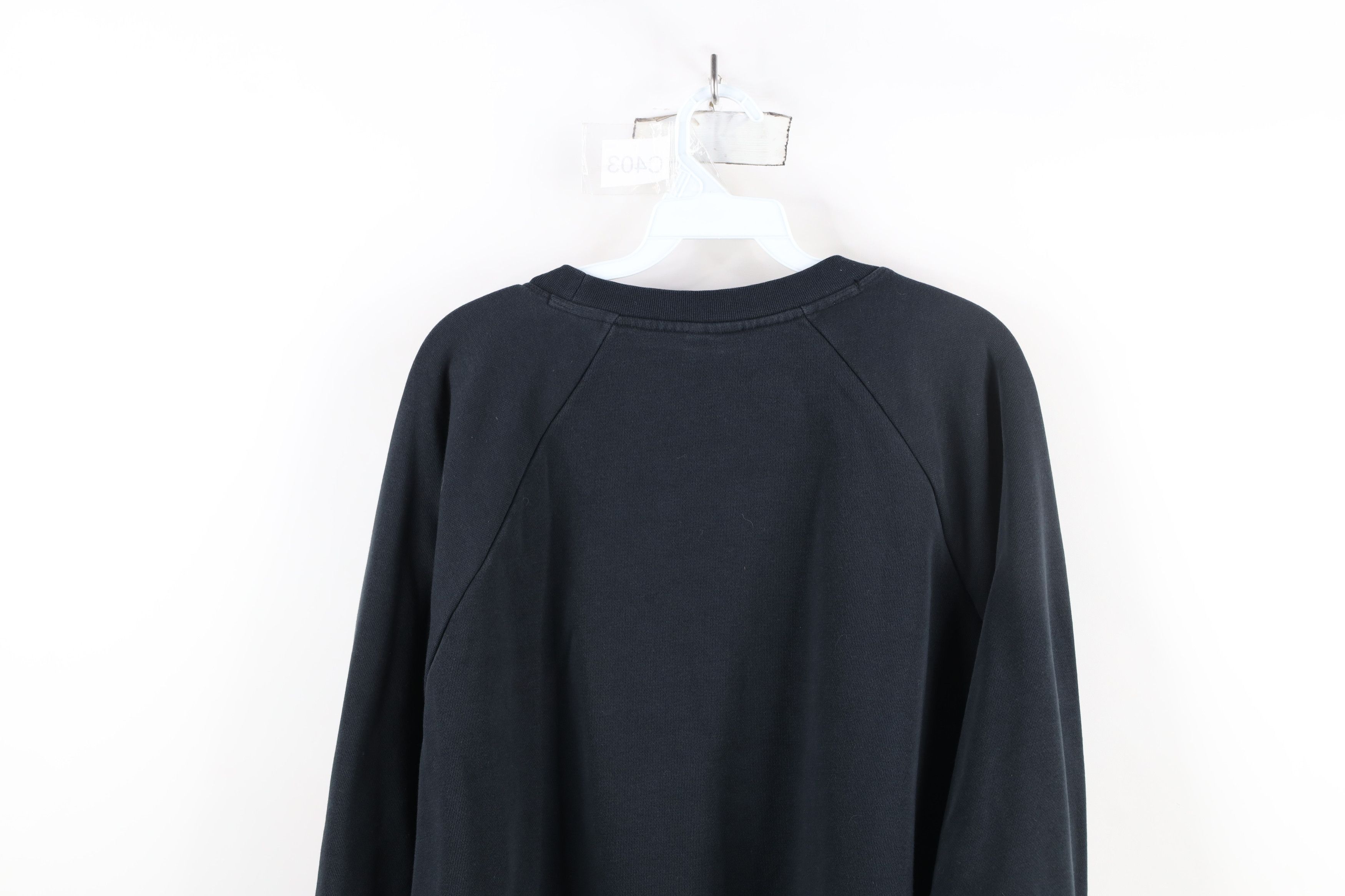 Nike × Vintage Vintage Y2K Nike Letter Spell Out Cropped Sweatshirt Black Size XXL / US 16-18 / IT 52-54 - 13 Thumbnail