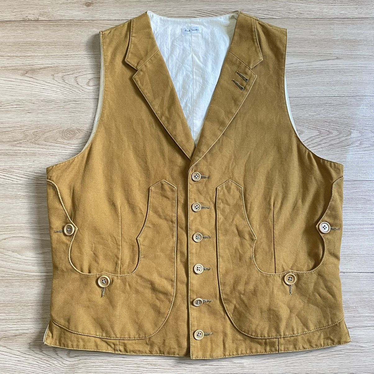 Paul Smith Vintage Paul Smith Archive Mustard Vest Work/Style Size US S / EU 44-46 / 1 - 1 Thumbnail