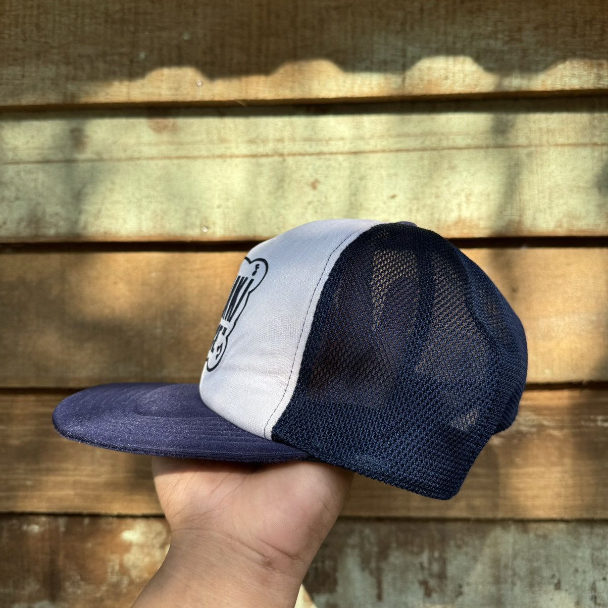 Bape Vintage Teriyaki Boyz Source Bape Mesh Trucker Cap Size ONE SIZE - 7 Thumbnail