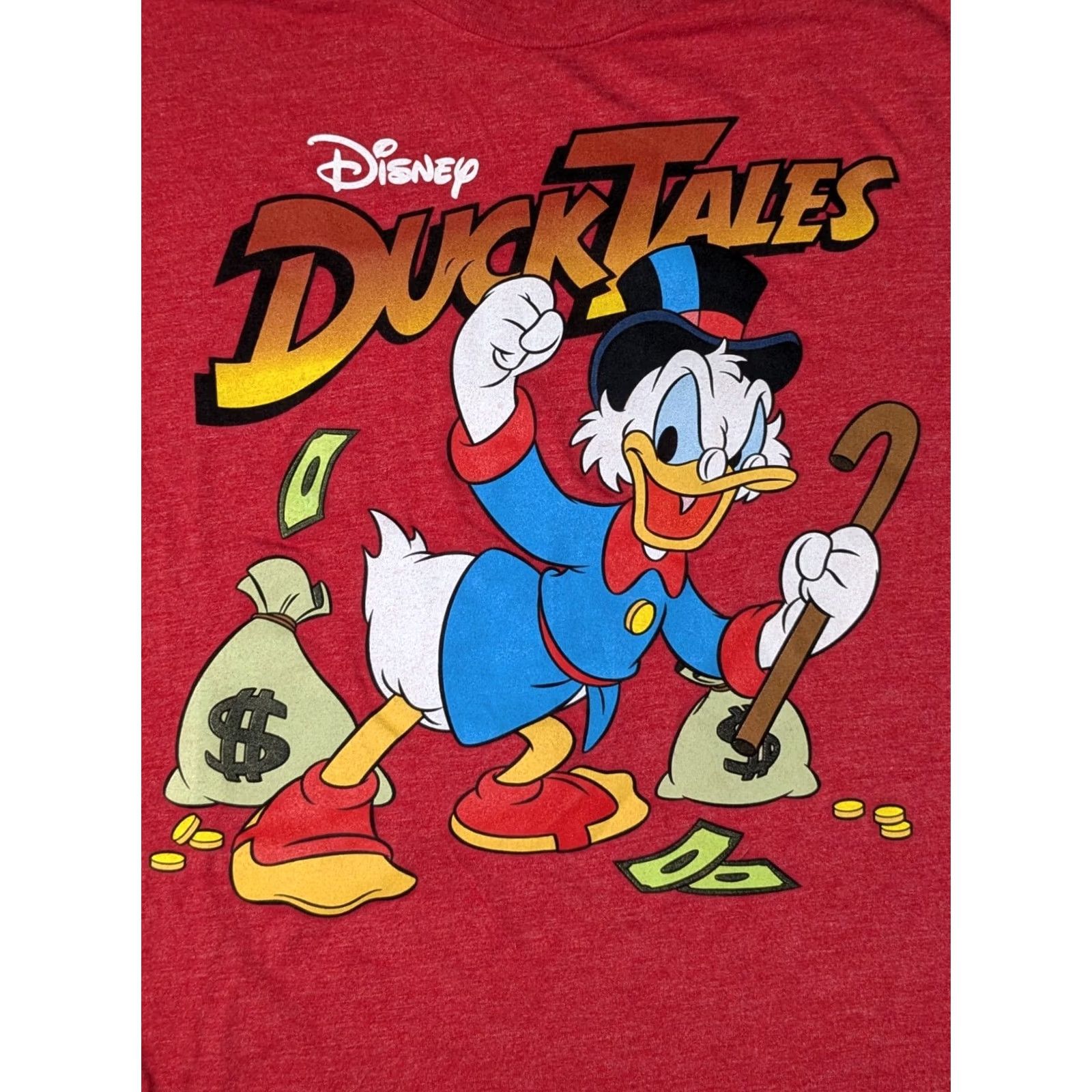Disney Disney DuckTales Scrooge McDuck Women Size Plus 2X Red Graphic T-Shirt Size XXL / US 16-18 / IT 52-54 - 3 Thumbnail