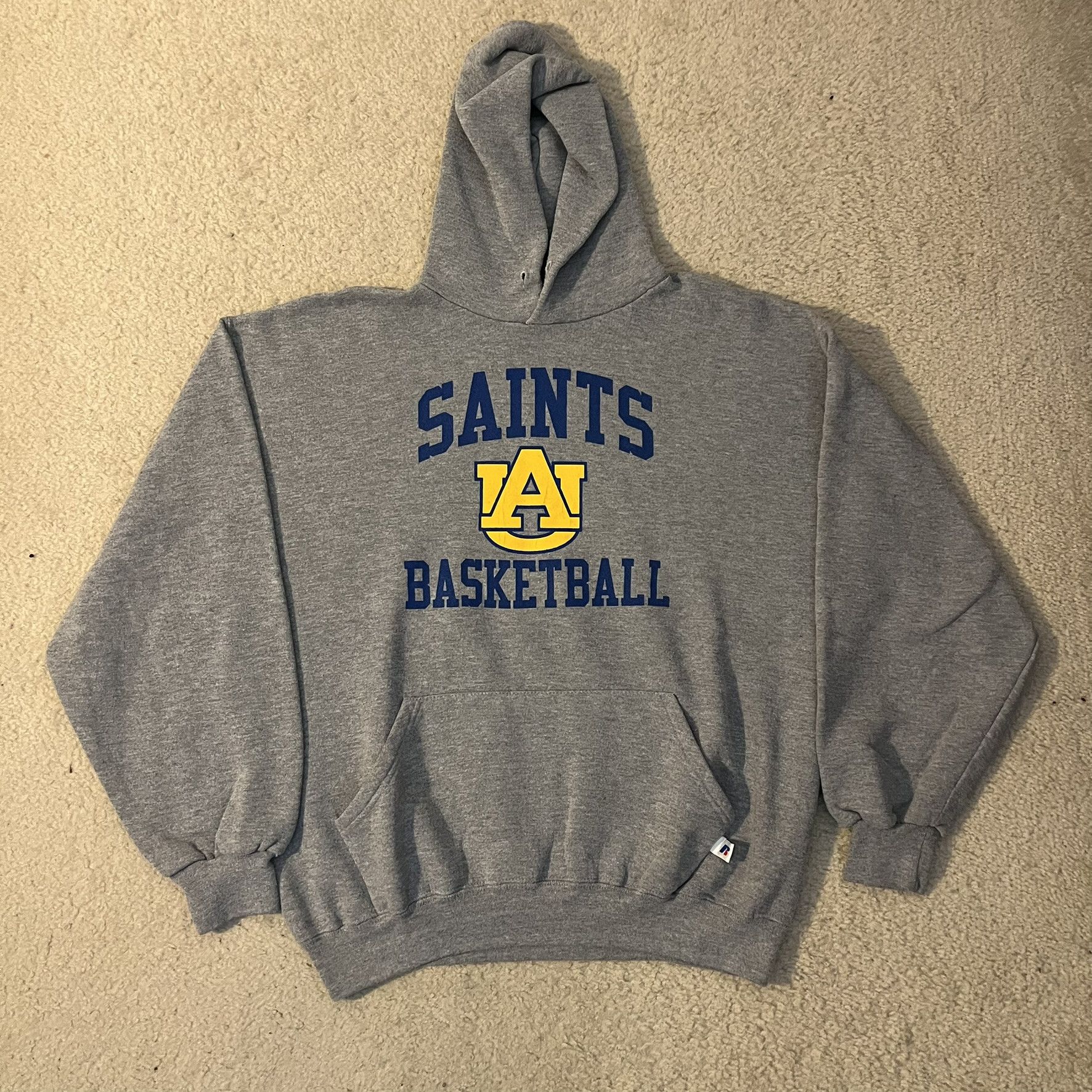 Russell Athletic 00s 2000s Saints Basketball Sportswear Graphic Hoodie Size US L / EU 52-54 / 3 - 1 Thumbnail