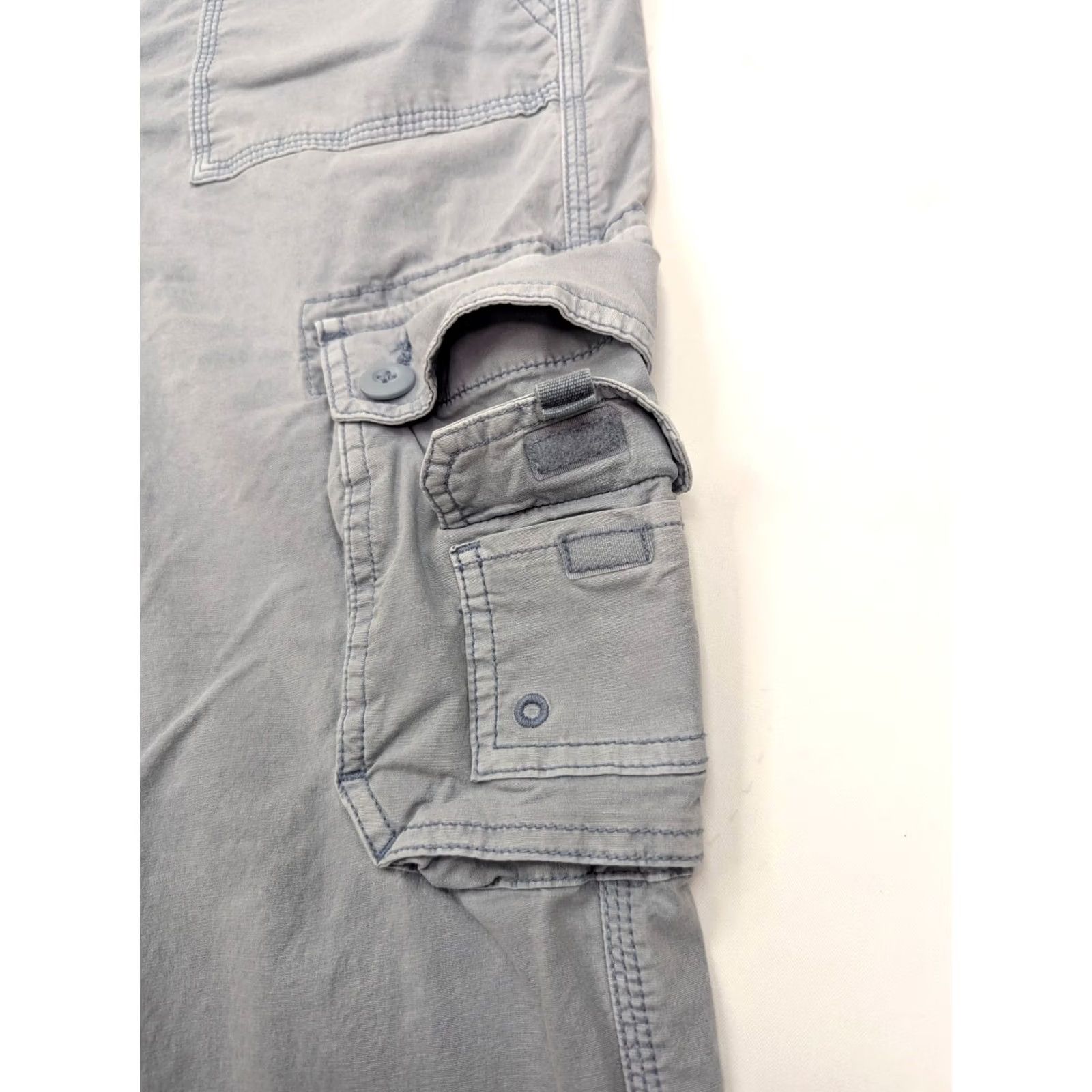 American Eagle Outfitters American Eagle Outfitters Baggy Cargo Jogger Pants Women 10 Reg Blue Color 90s Grunge Slim Straight Casual Pants Size 32" / US 10 / IT 46 - 7 Thumbnail
