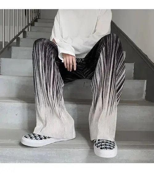Japanese Brand × Vintage Man Casual Pants Harajuku Wide Leg Oversize Size US 30 / EU 46 - 1 Thumbnail