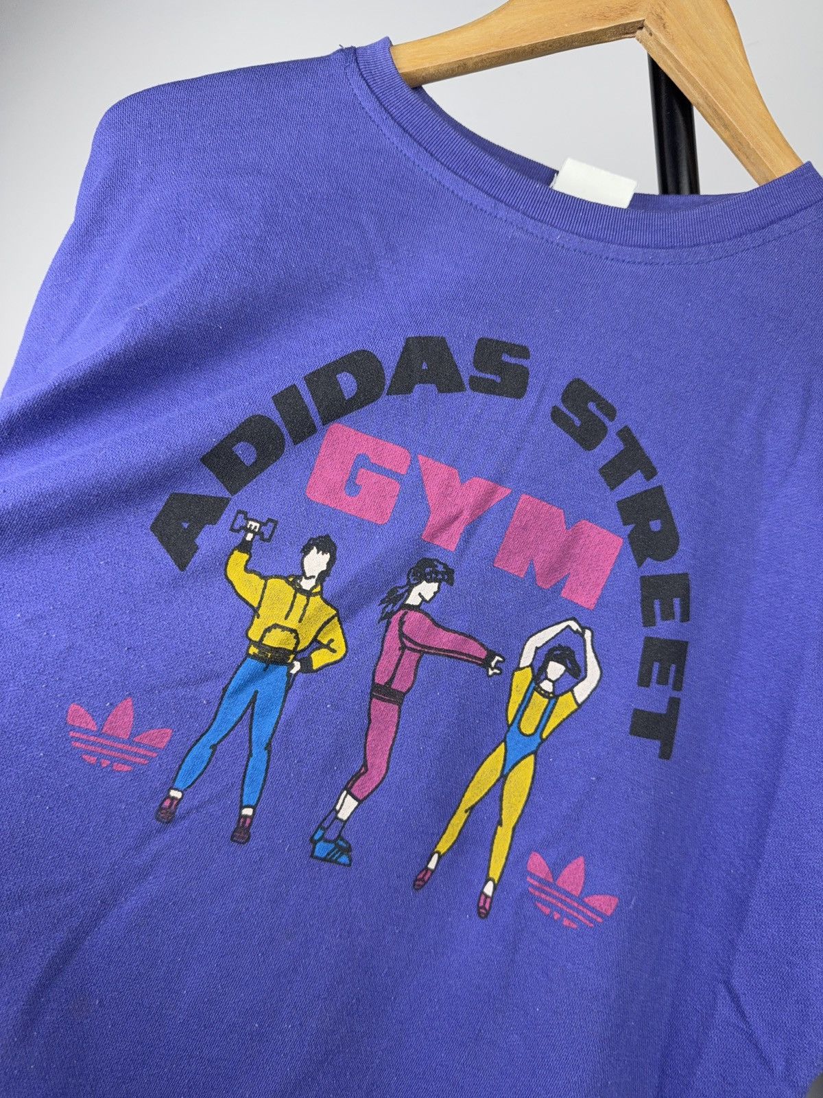 Adidas Vintage 80-90s Adidas Street Gym Trefoil Sweatshirt 90s Size US M / EU 48-50 / 2 - 6 Thumbnail