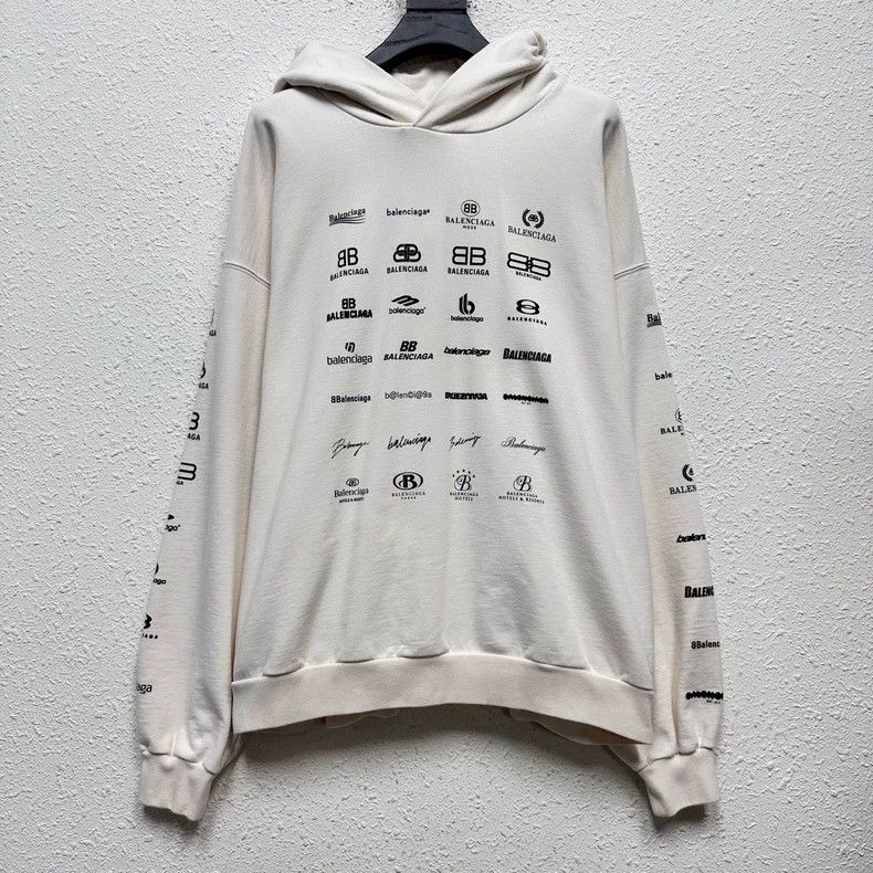 Balenciaga Balenciaga Multi-element full-printed LOGO hoodie Size US M / EU 48-50 / 2 - 1 Thumbnail