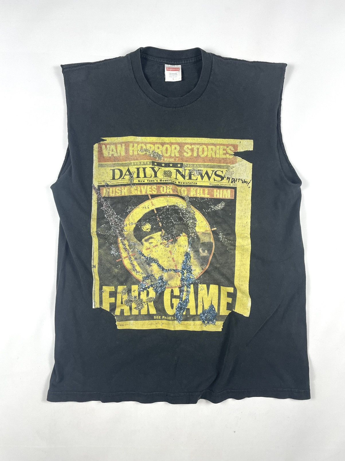 Supreme × Vintage Vintage Supreme Y2K Logo Black T-Shirt Size: M - L Size US L / EU 52-54 / 3 - 1 Thumbnail